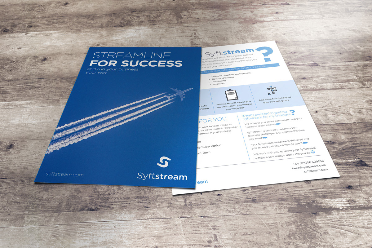 Syftstream use leaflets at trade shows and exhibitions