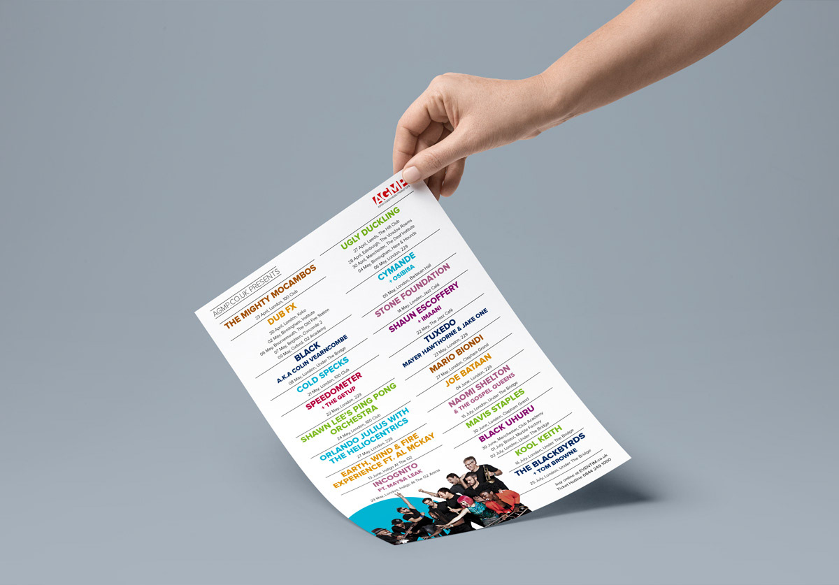 Flyers - They still love them at gig venues