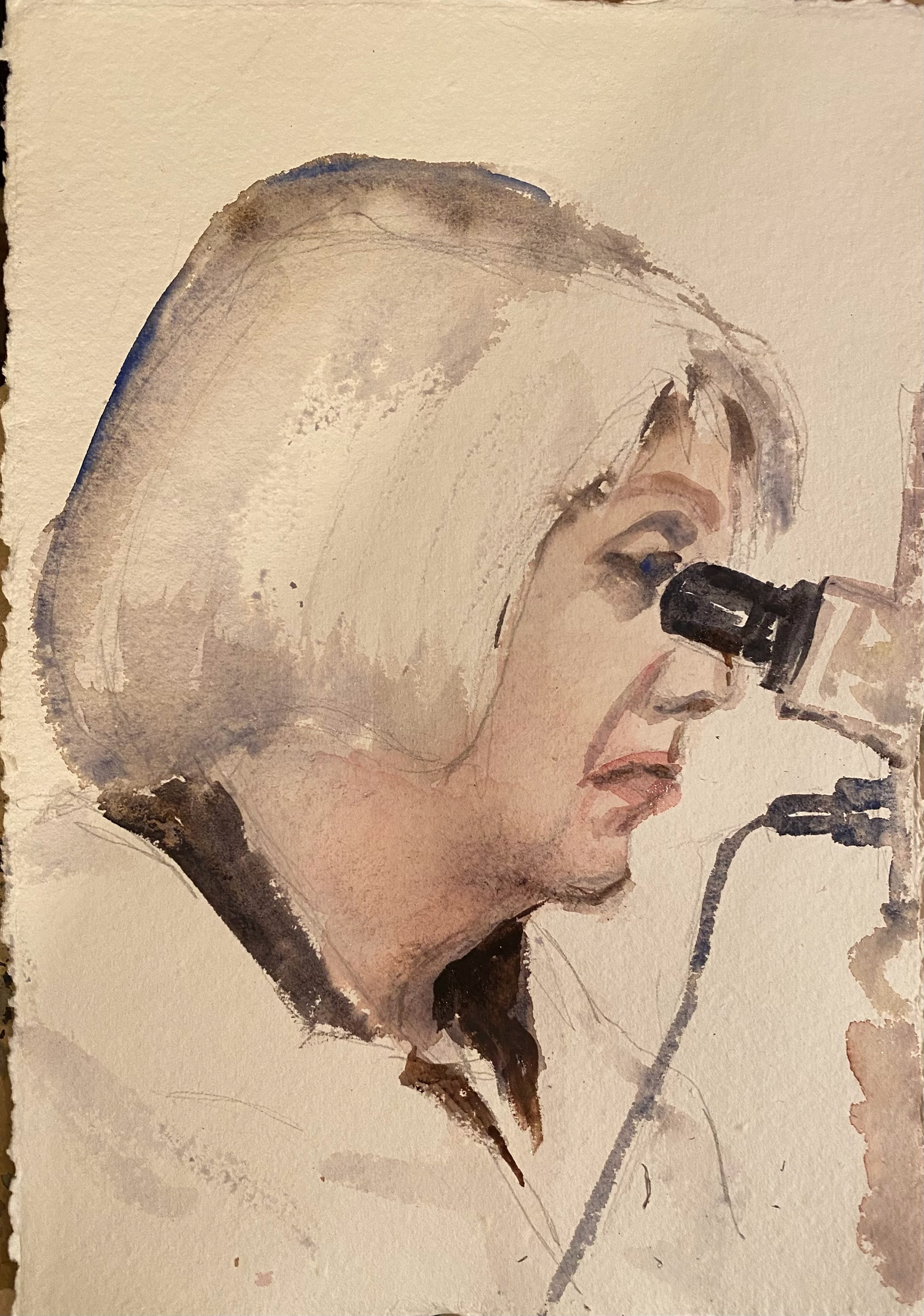 Einbeitni/Focus ca. A4 innrömmuð/framed 29.000 kr.