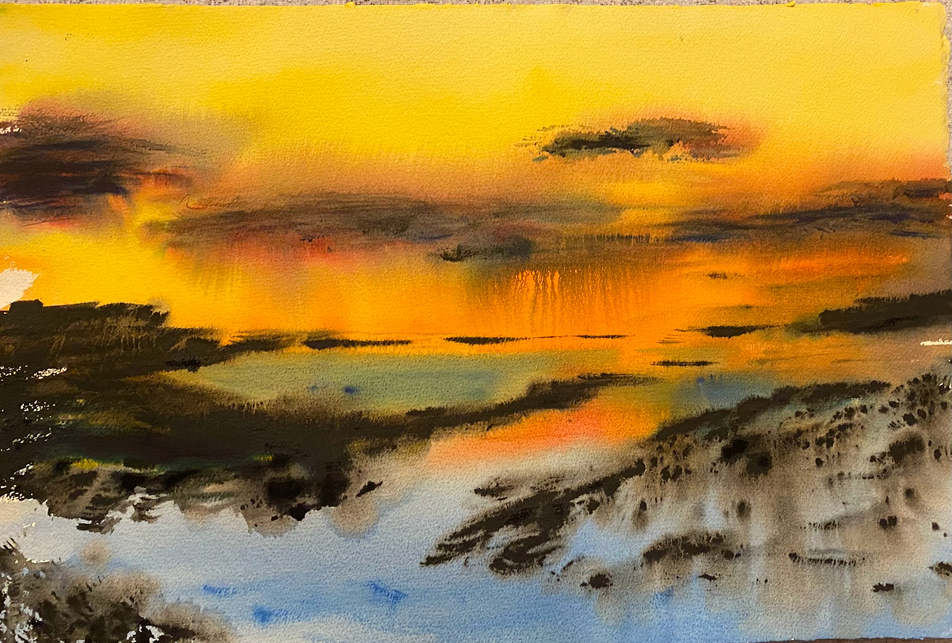 Geggjað sólarlag/Crazy sunset
