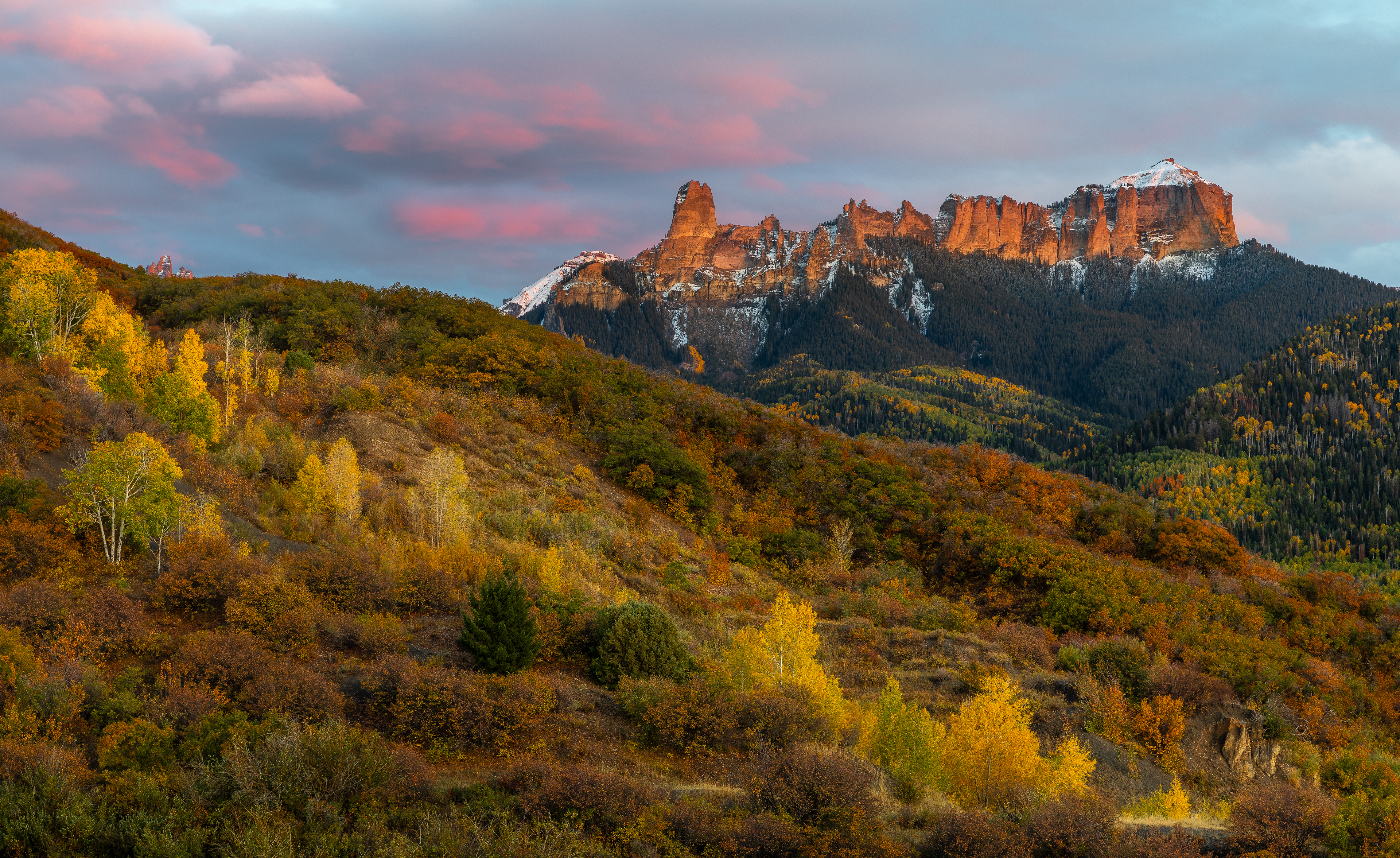 Courthouse Mountain Sunset