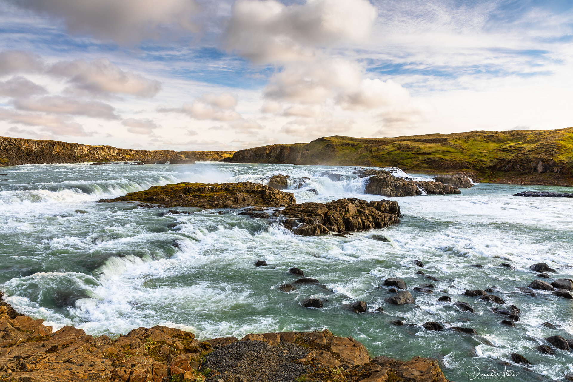 Urridafoss Waterfall