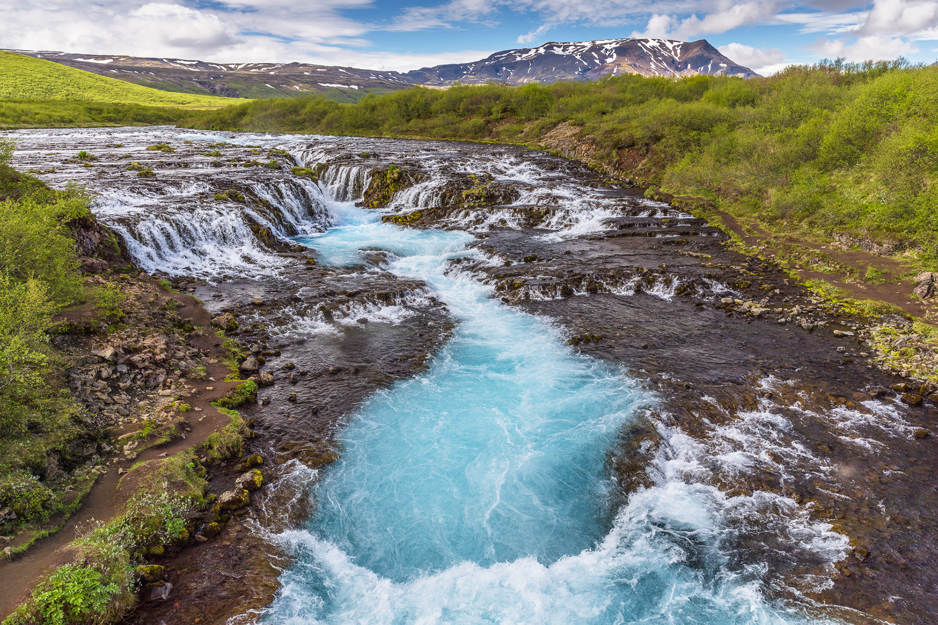 Bruarfoss Waterfall