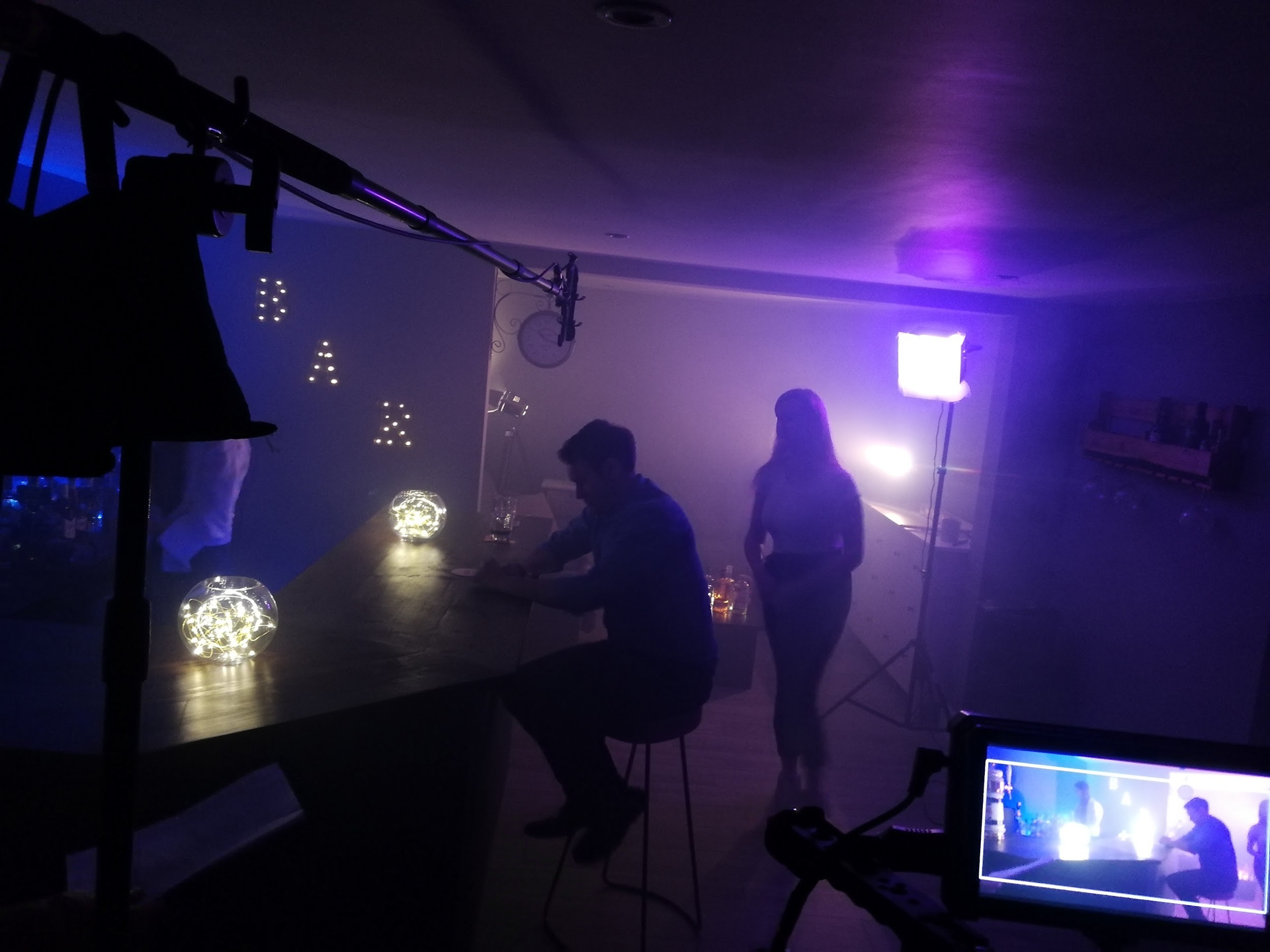 Nightclub scene shoot