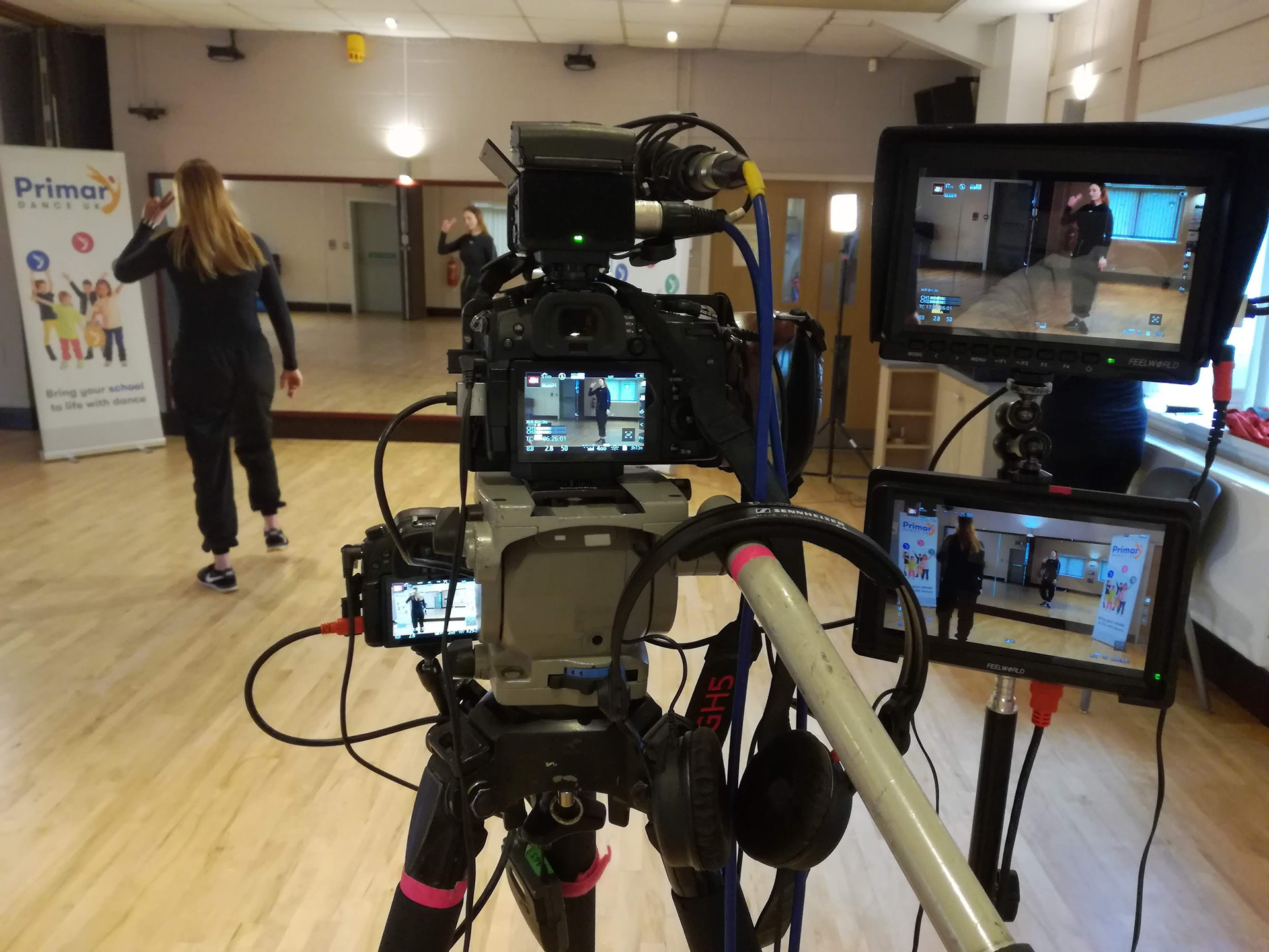 Dance instructional video shoot