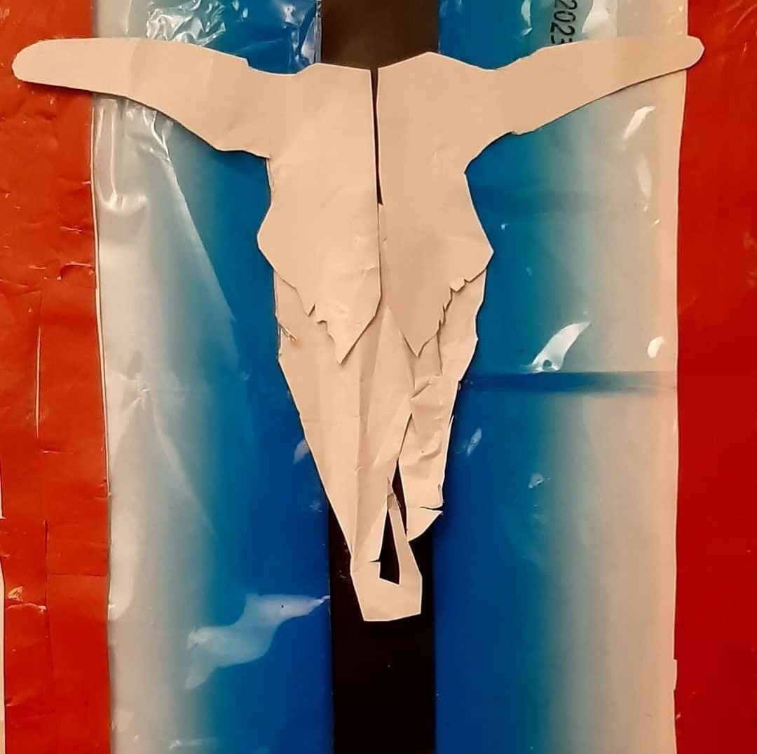 After Georgia O'Keefe's Cow's Skull: Red, White, and Blue