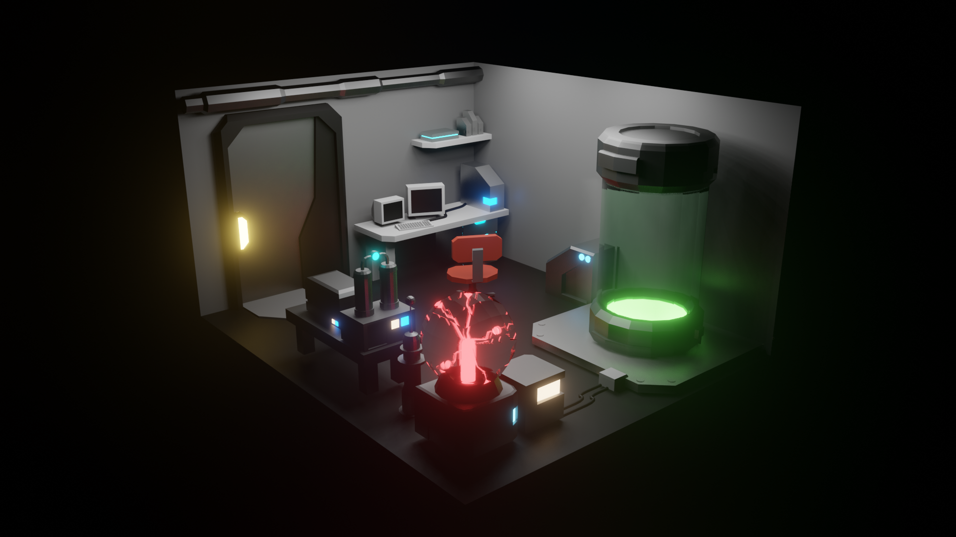 Scientist's lair (Blender)