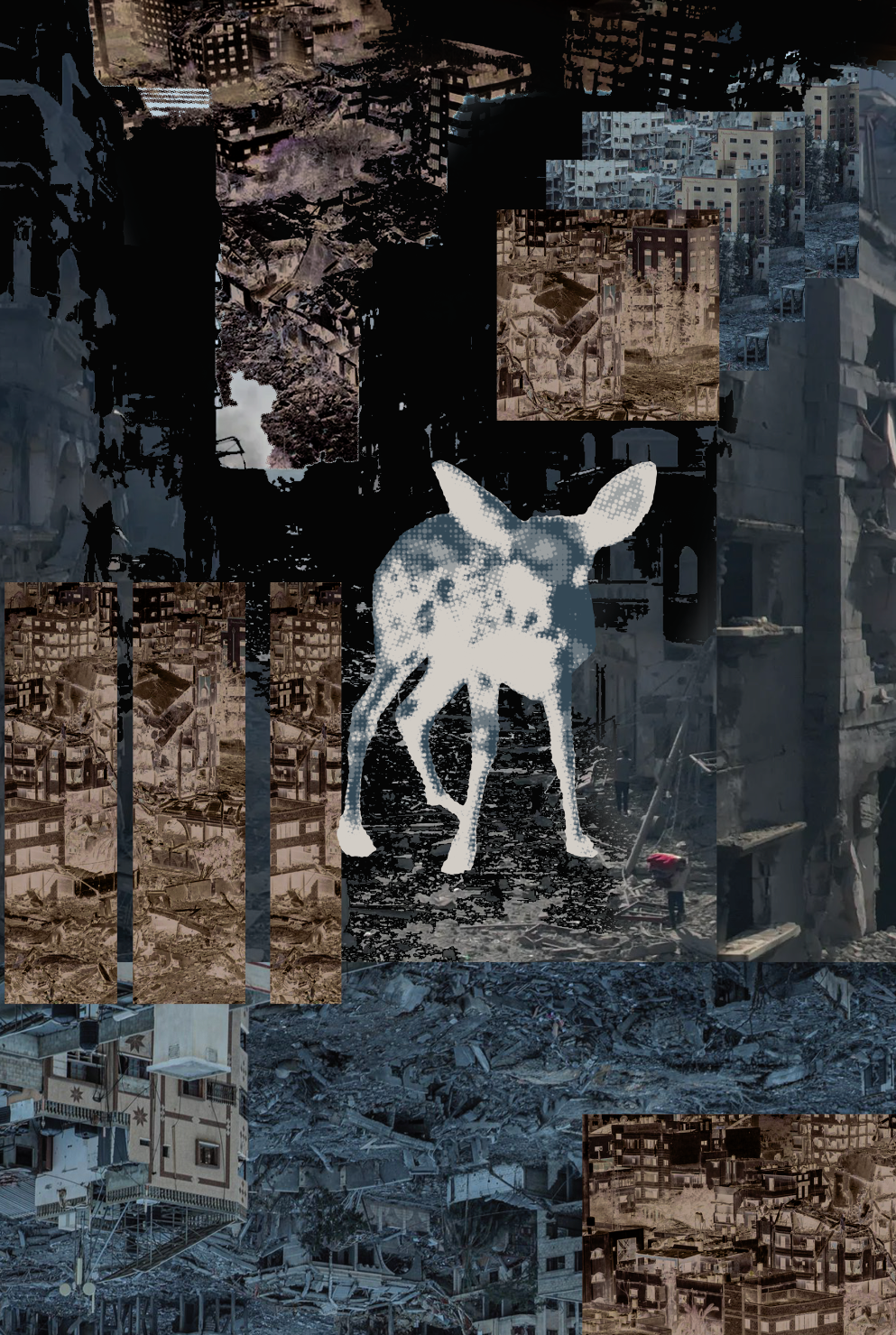 What if They Were American Children? , (2024). Diptych 