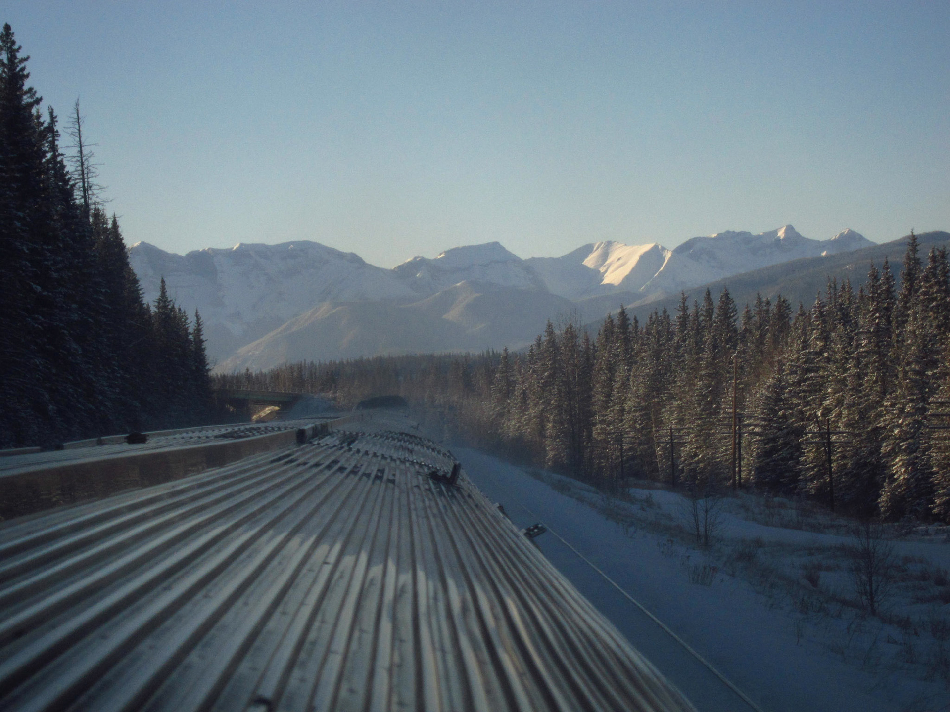And how's this for a photo to whet your appetite for the sights to come: here come the Rockies!