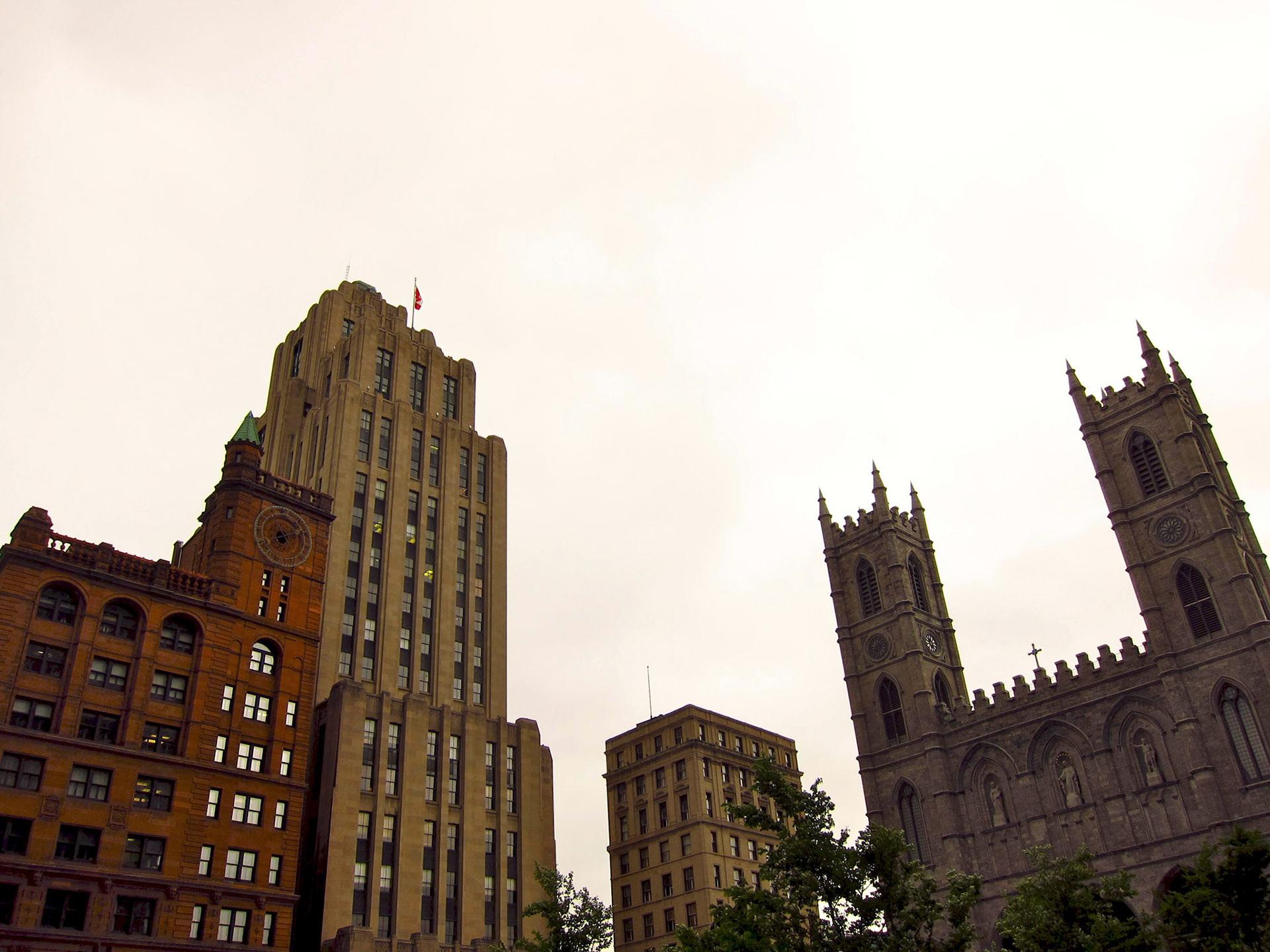Montreal's most historic buildings around Place d'Armes