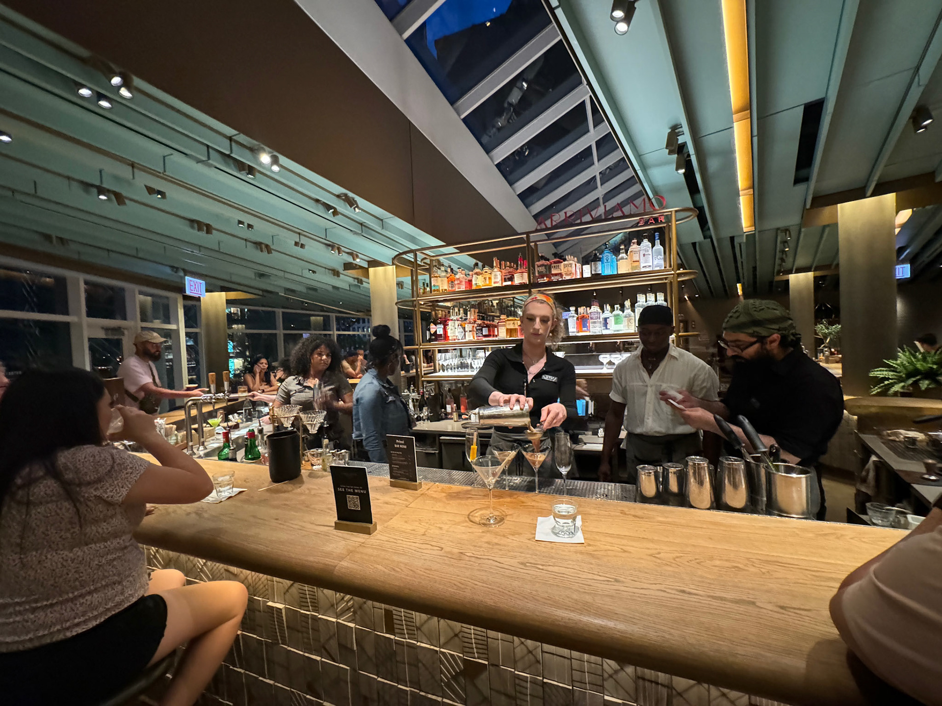 Inside the Starbucks Reserve Roastery - they serve cocktails
