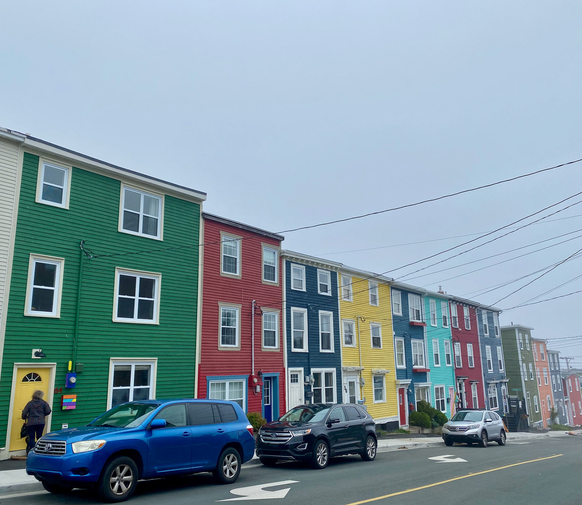 Jelly Bean Row’s colourful houses