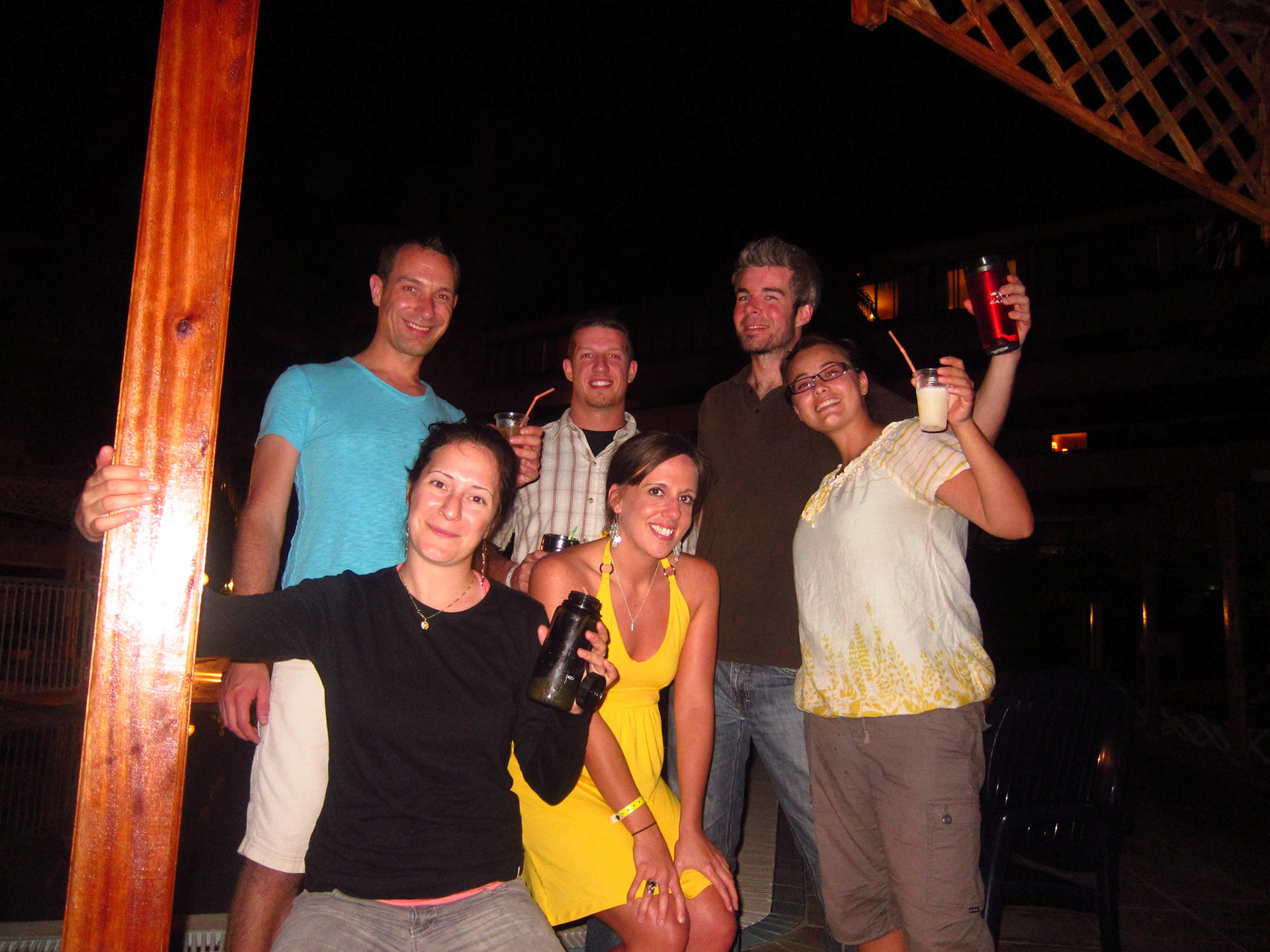 We met a group of friends from Montreal - friendly group