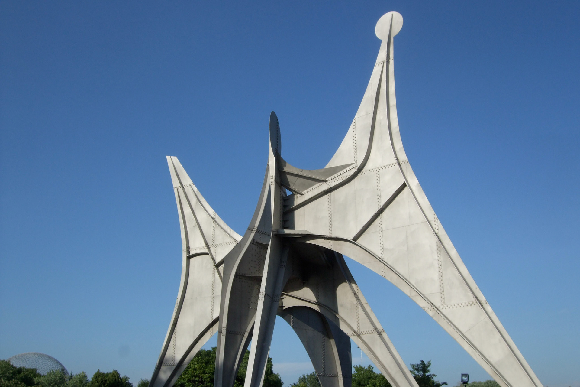 At Park Jean Drapeau on Ile Sainte Helene in the Saint Lawrence River in Montreal