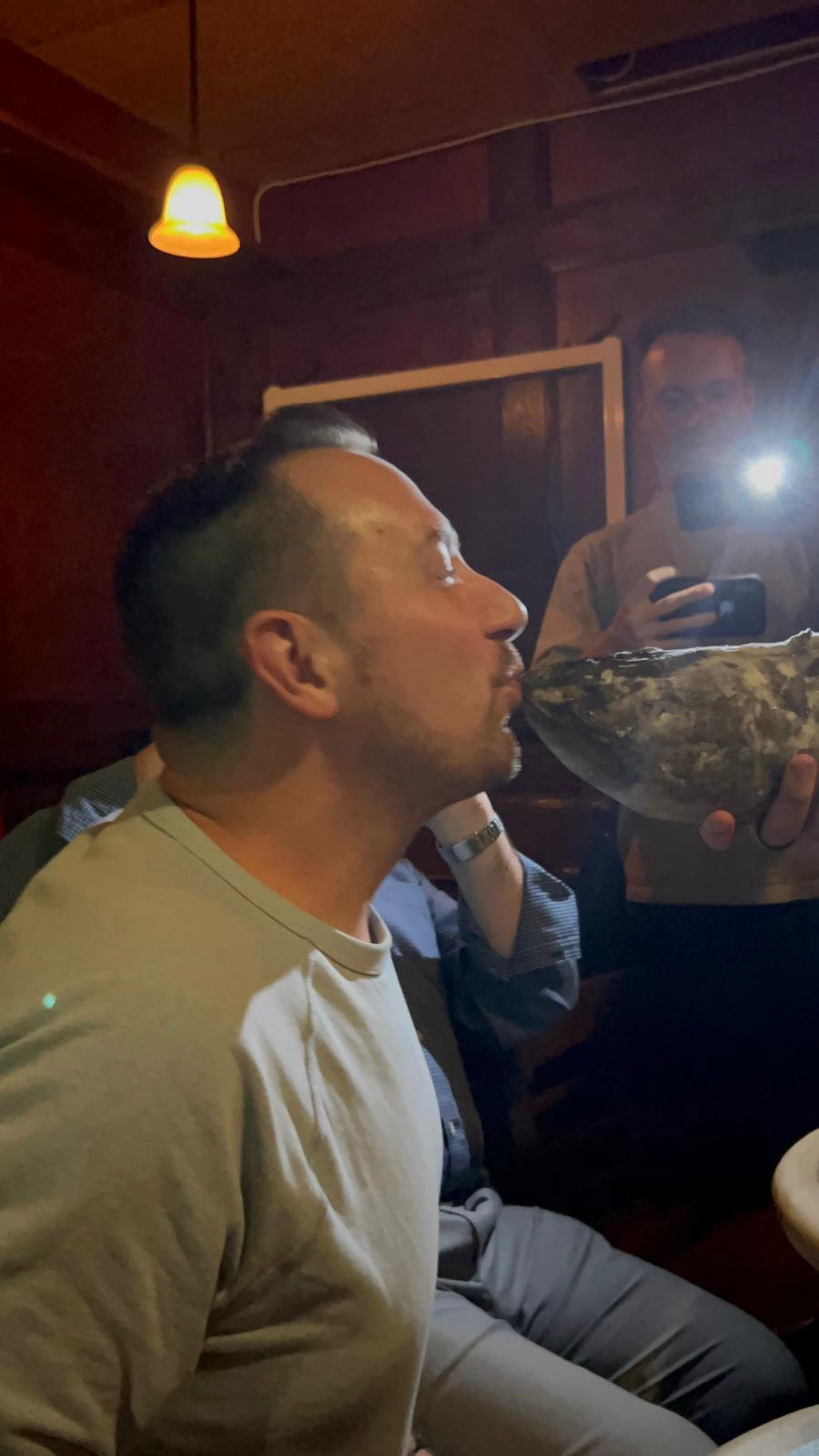 I’m officially a Newfoundlander!  (Observe my kissing skills…)