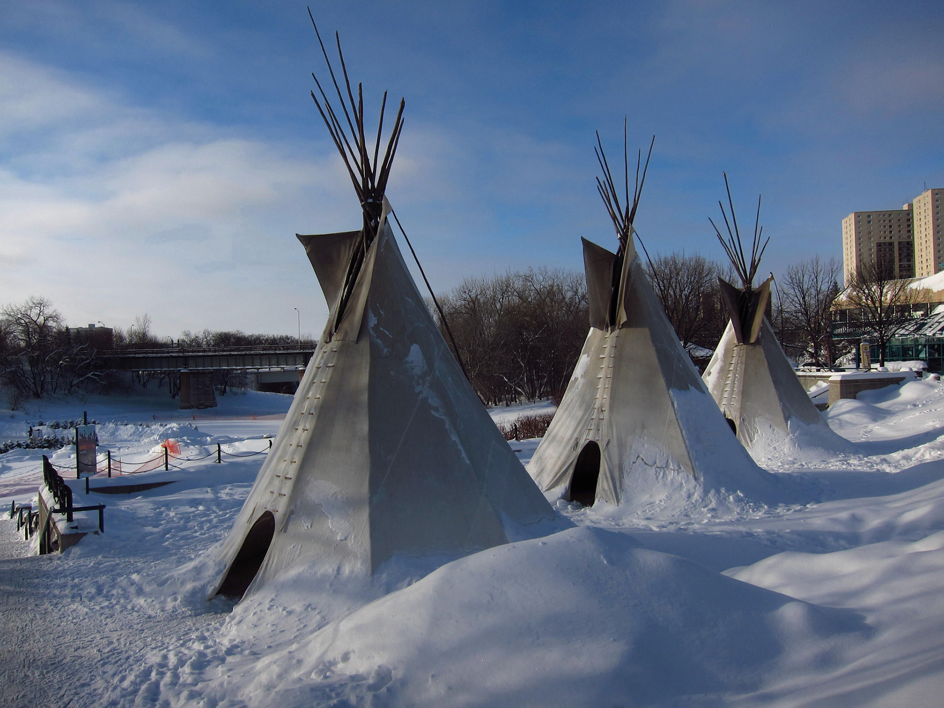 During my visit, Winnipeg was setting up for the Voyageur festival: promoting Francophone and Manitoban culture and history
