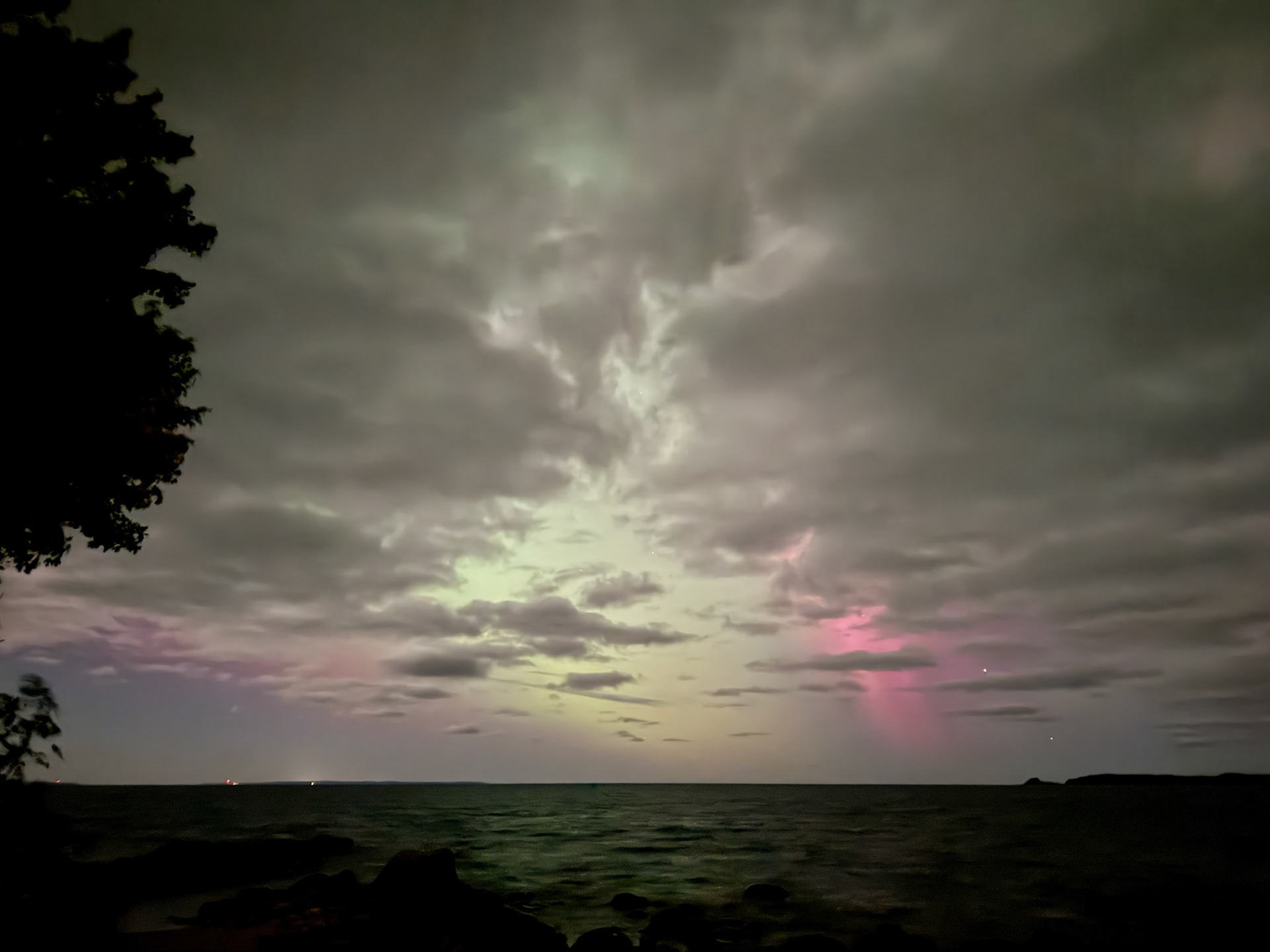 Northern Lights at Cottage - October 10, 2024