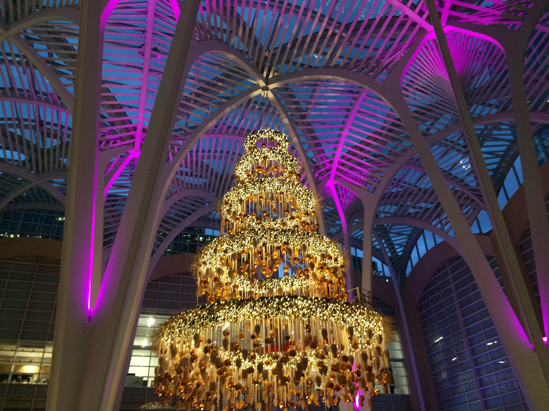 Brookfield Place's stunning suspended Christmas tree