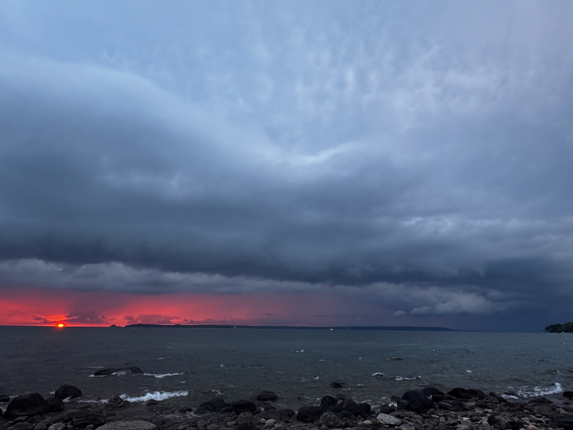A beautiful sunset overlooking Christian Island