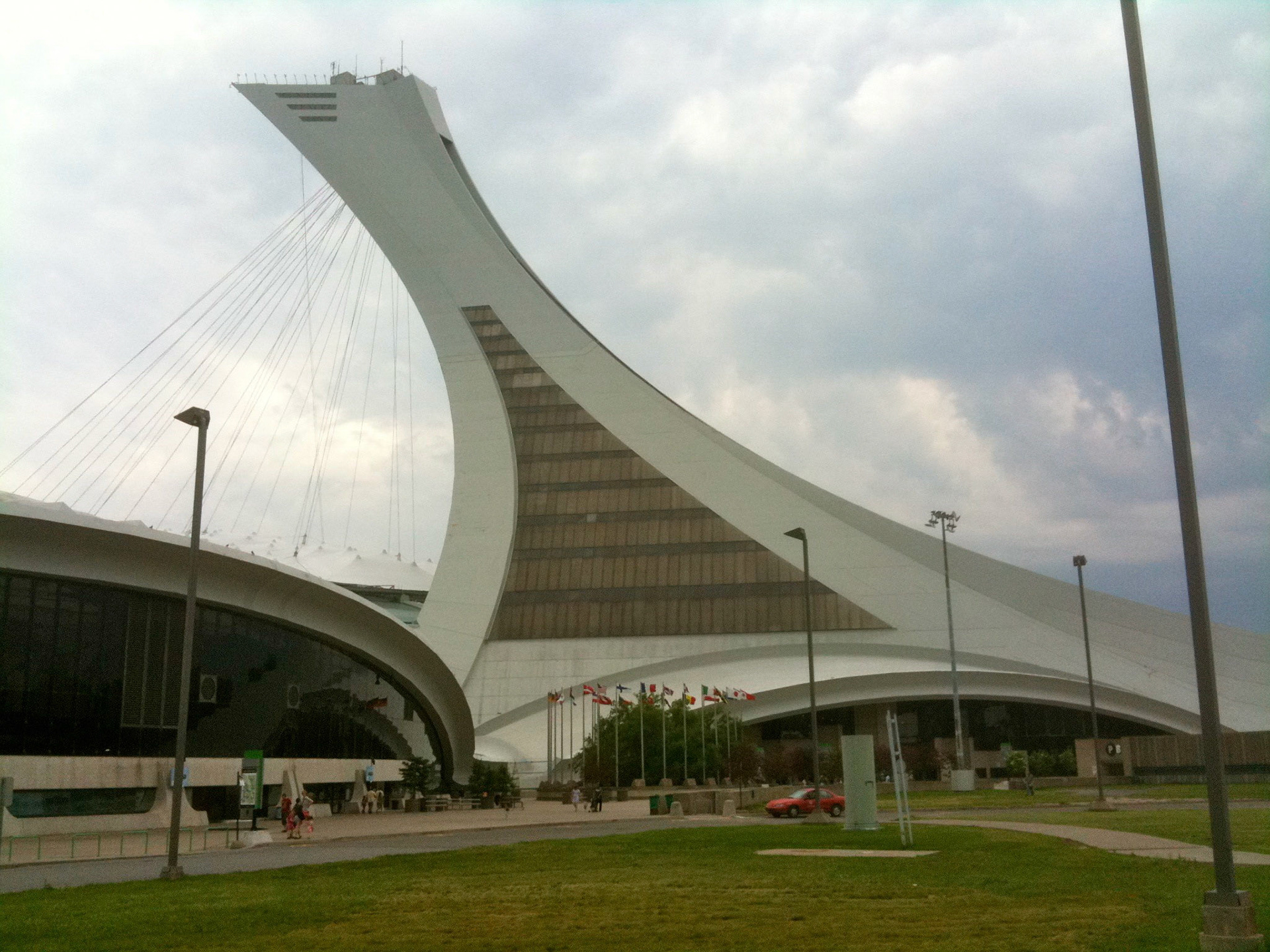 Though it's in kind of rough shape today and has had many structural problems - the sense of futuristic ambition of the design is still there