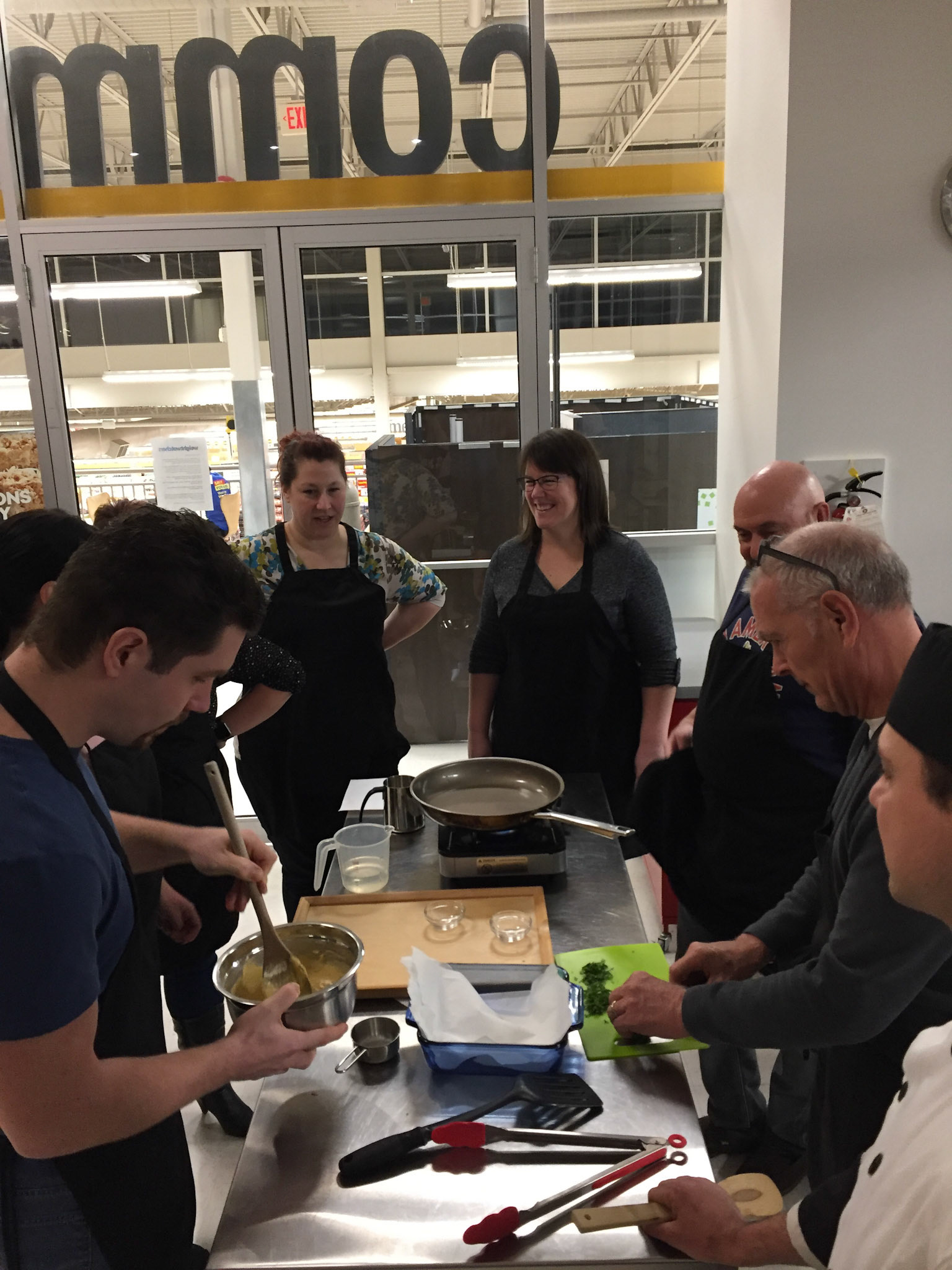 All of my guests got to participate in some hands-on cooking