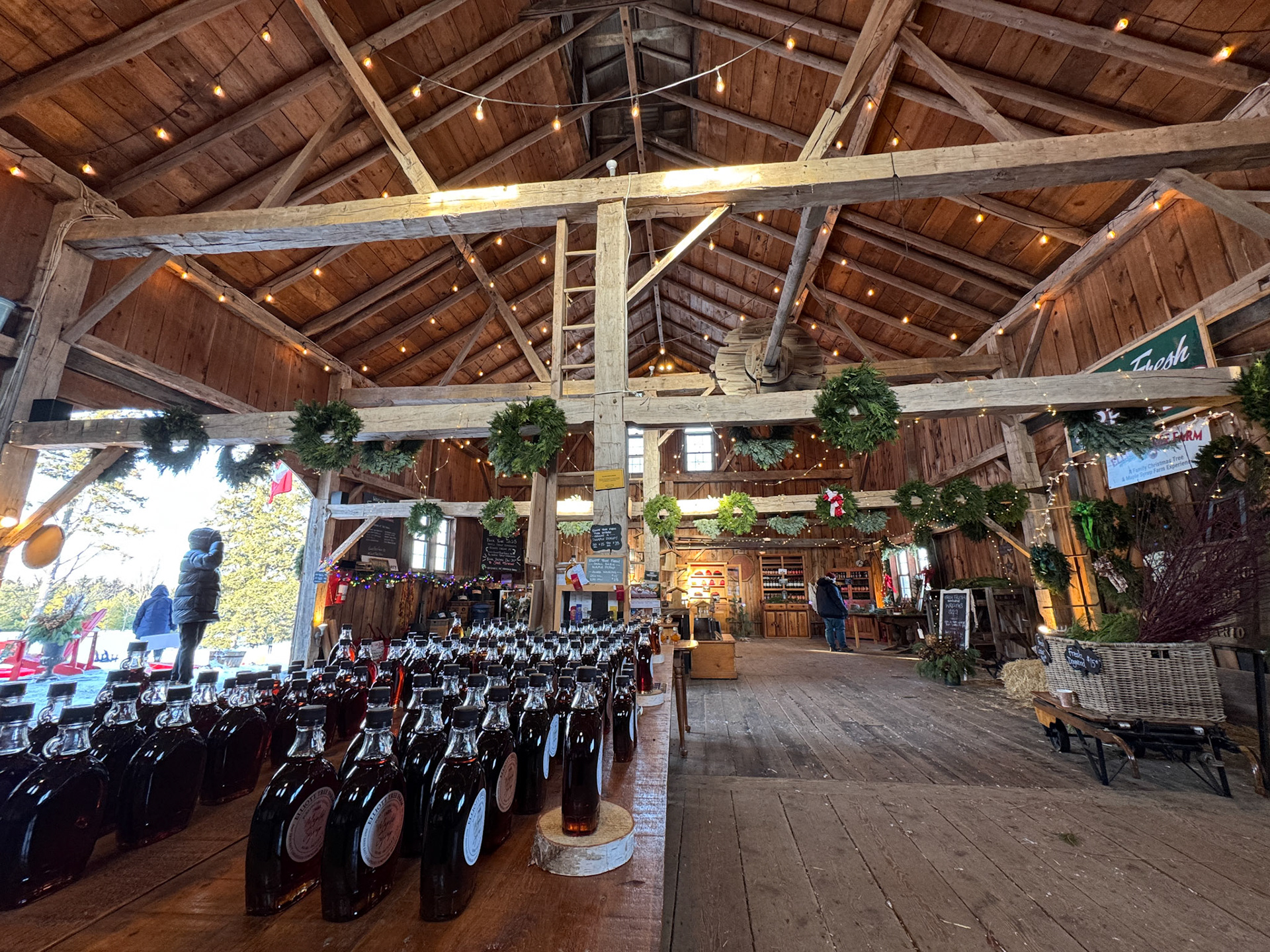 Maple syrup and beautiful ambiance at Elliot Treet Farm