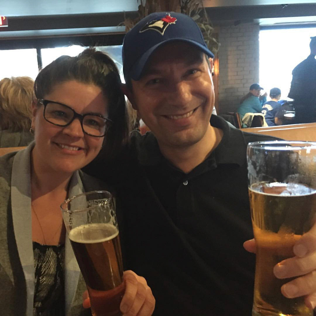 Pre-game bevy with my good friend Heather - now to the Jays game!!!