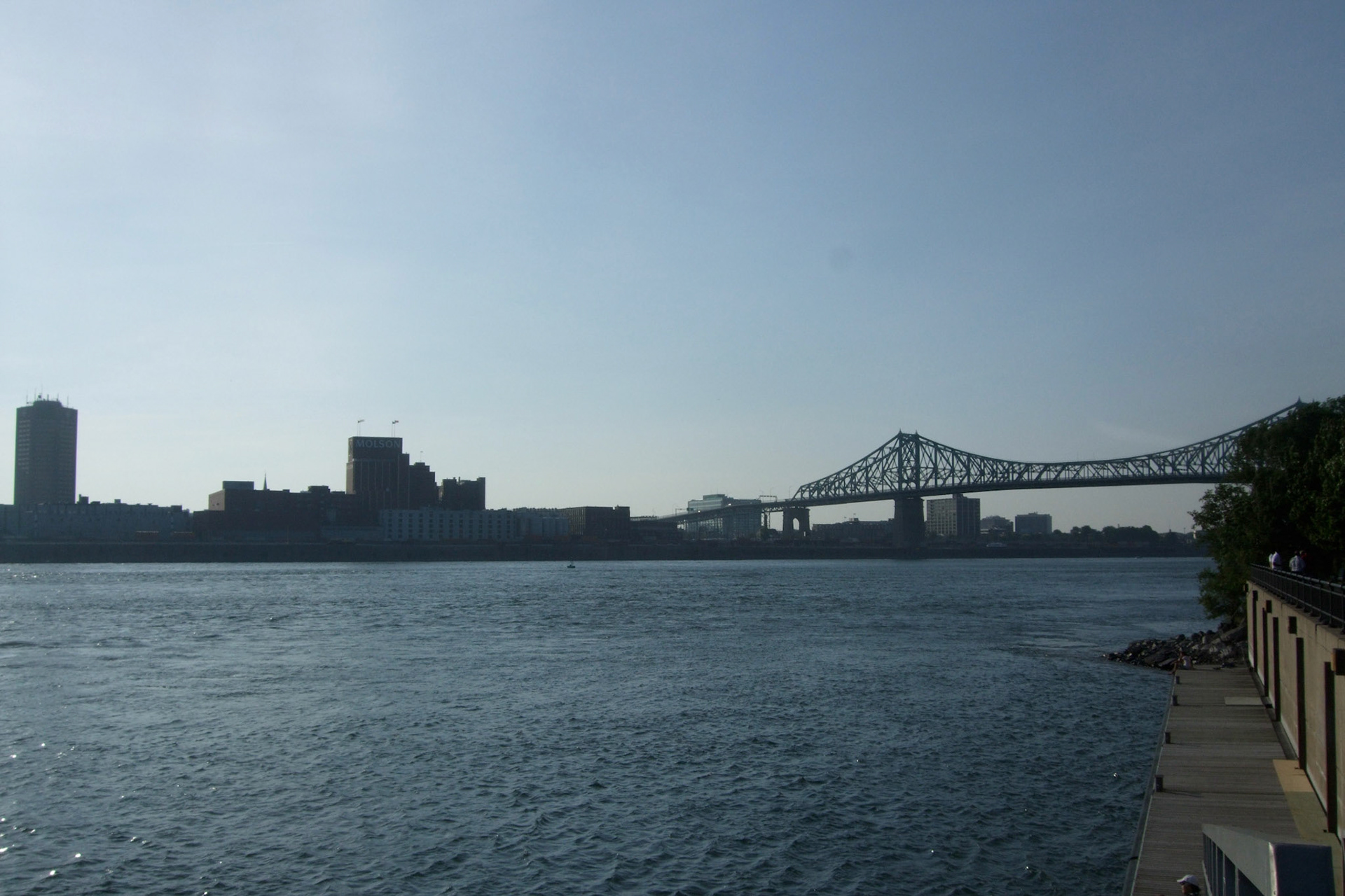 From Ile Sainte Helene, looking at Jacques Cartier Bridge