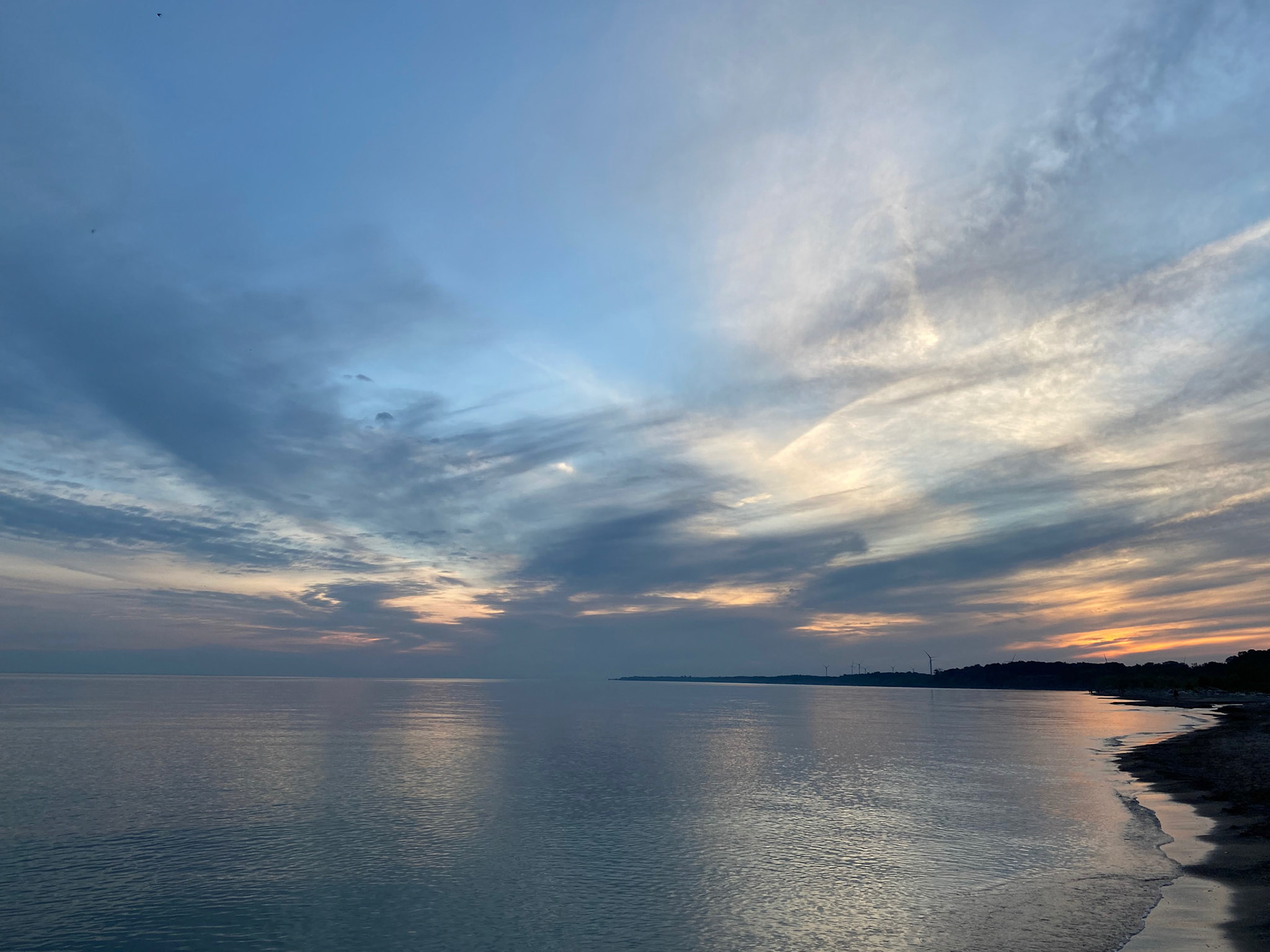 At Port Burwell beach