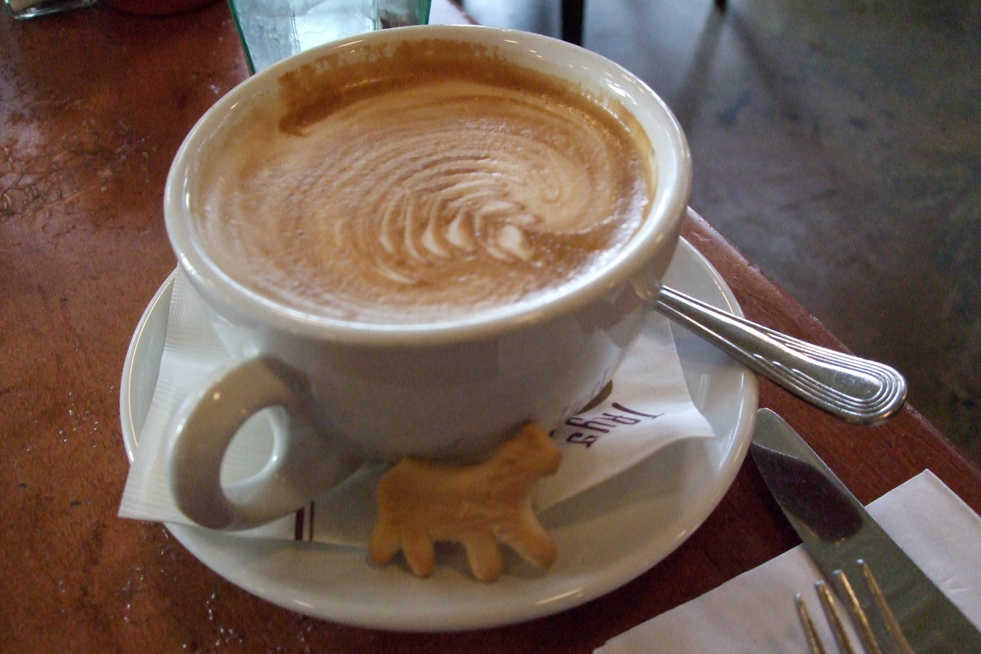 No, I didn't sleep at "Open City"; but I did return for breakfast. I now believe that all cappuccinos should be accompanied by an animal cracker.