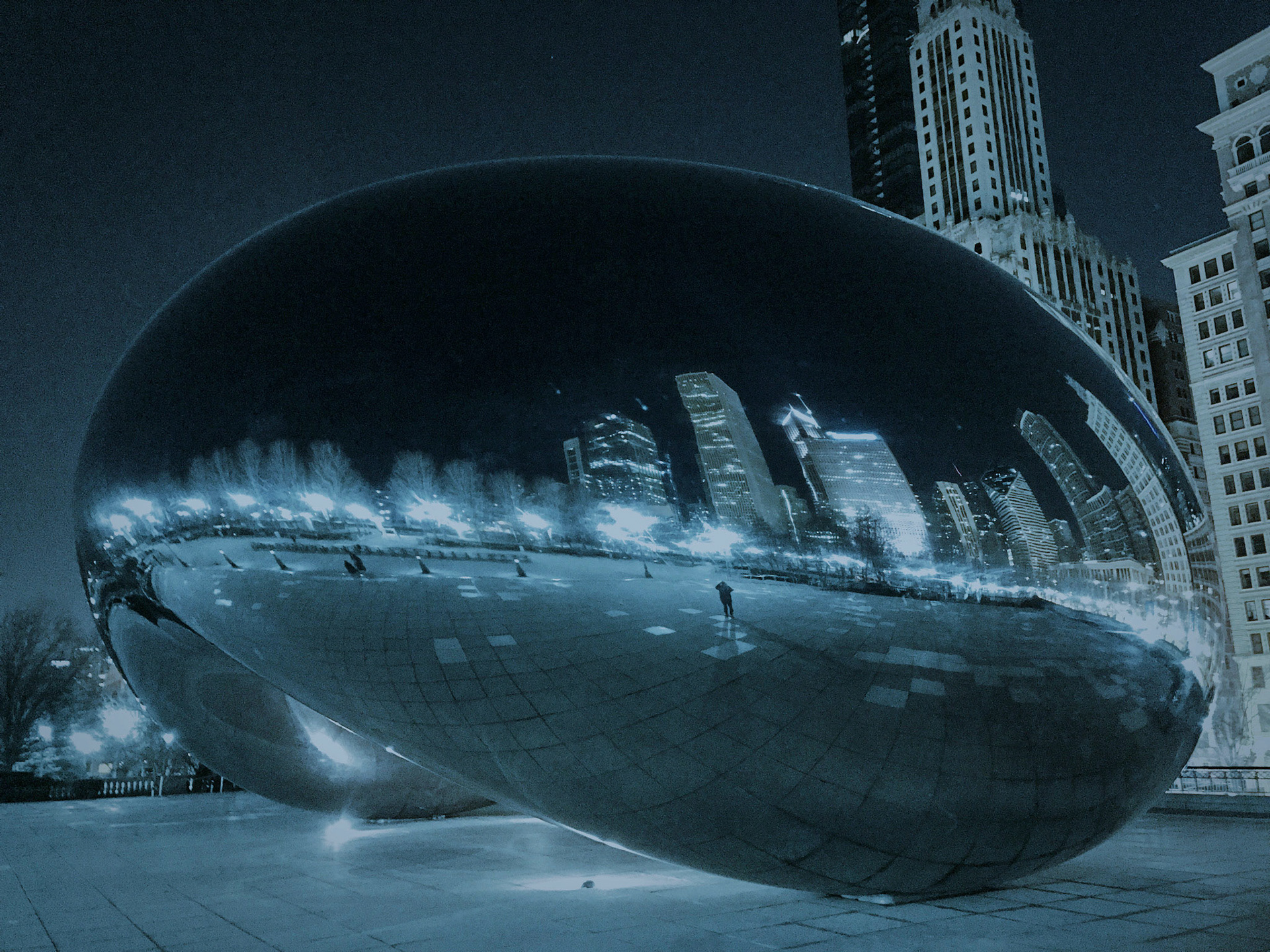 Cloud Gate by night