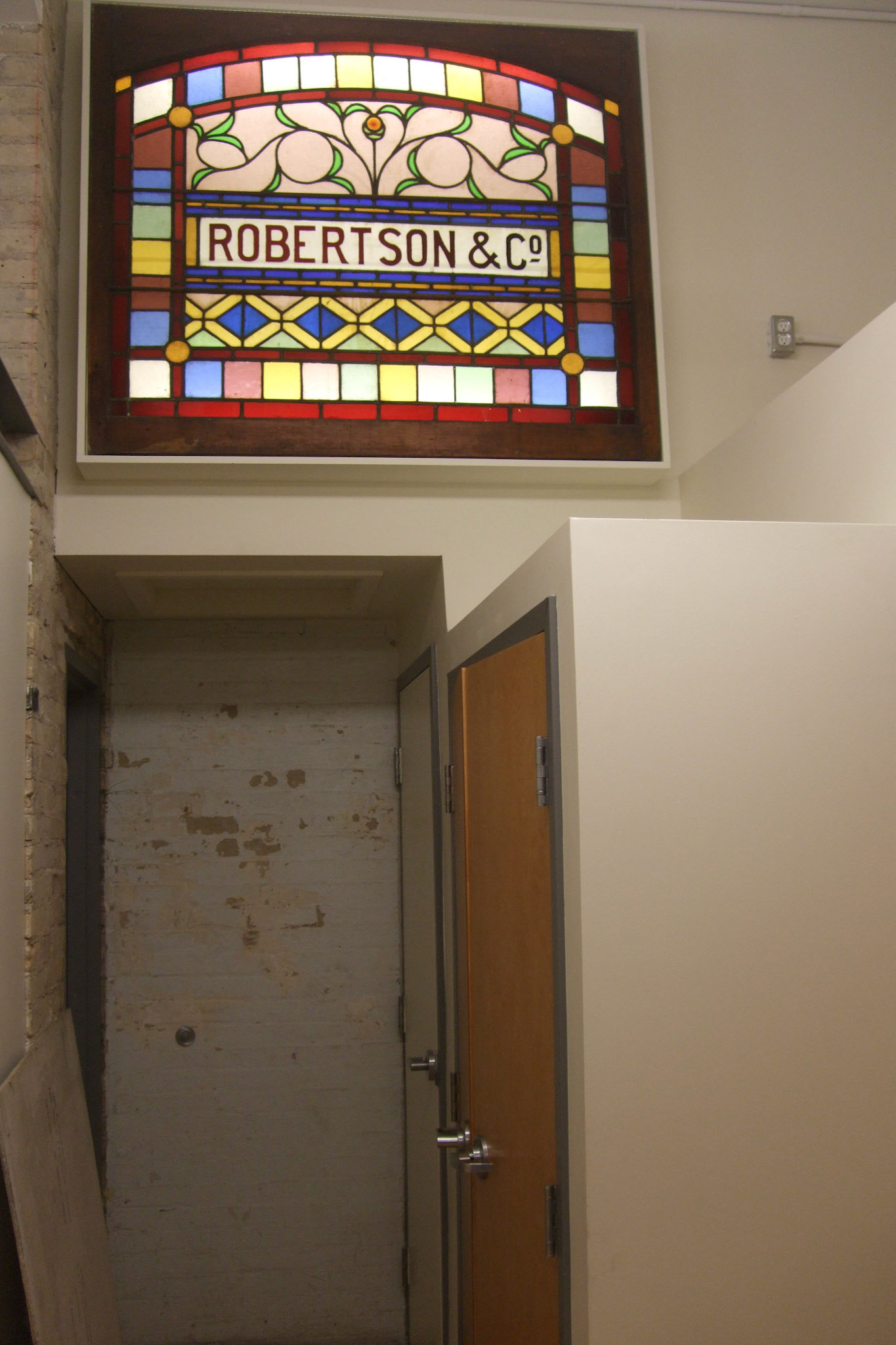 The Clay Art Centre restored space that used to house the Robertson &amp; Co (I think they were furniture makers?)