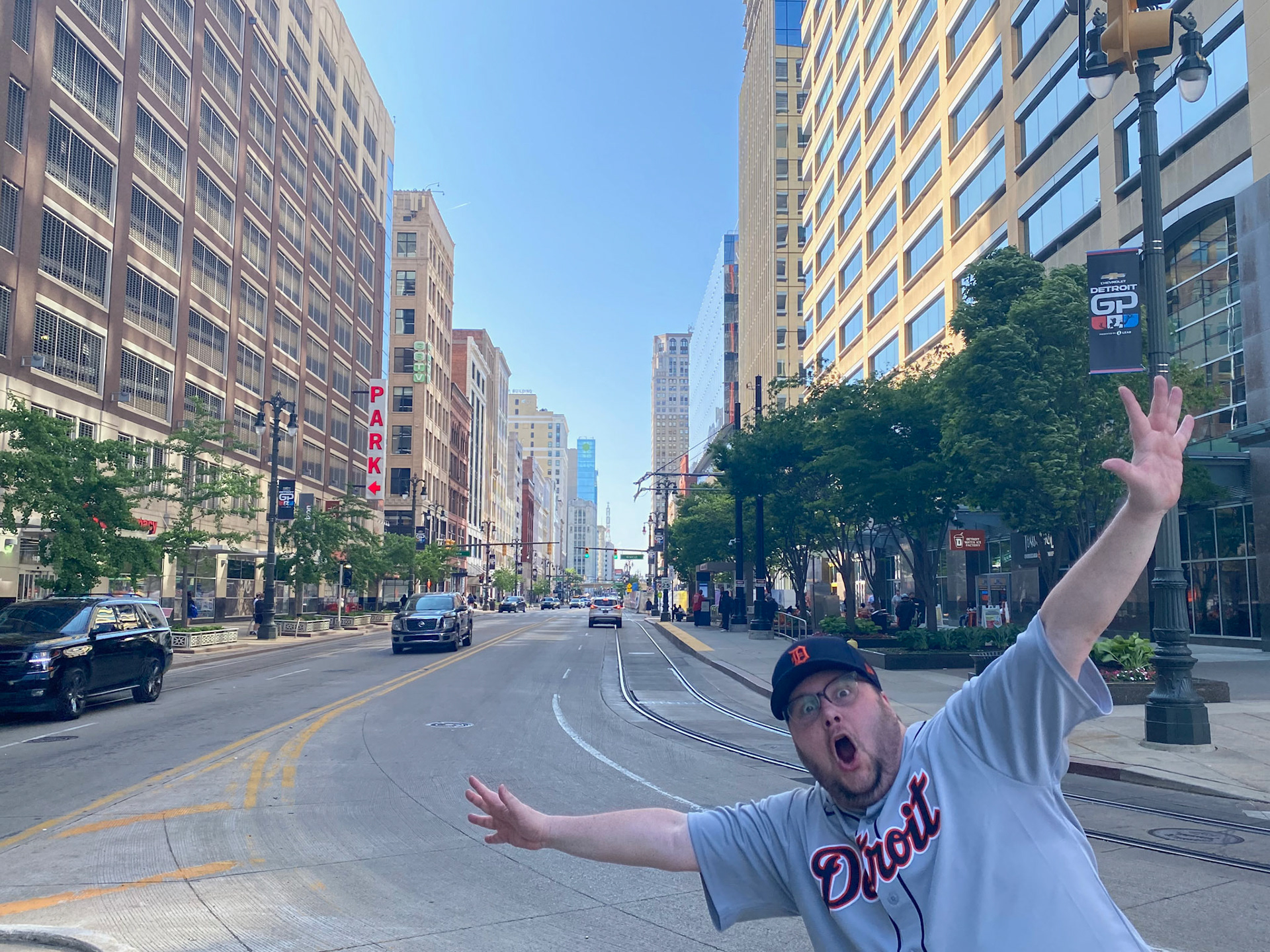 Downtown Detroit with Joe