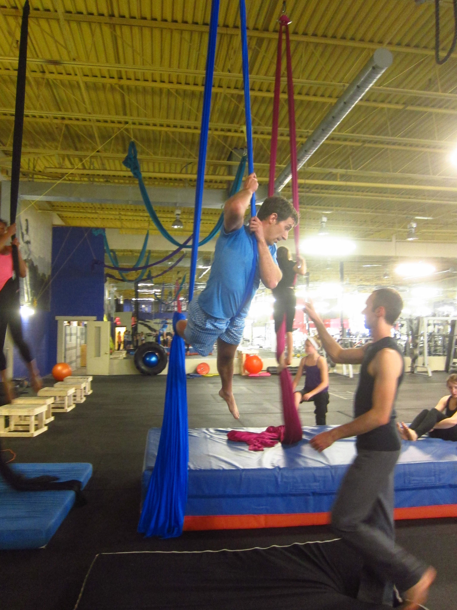 Lee gets me ready for my favourite trick...