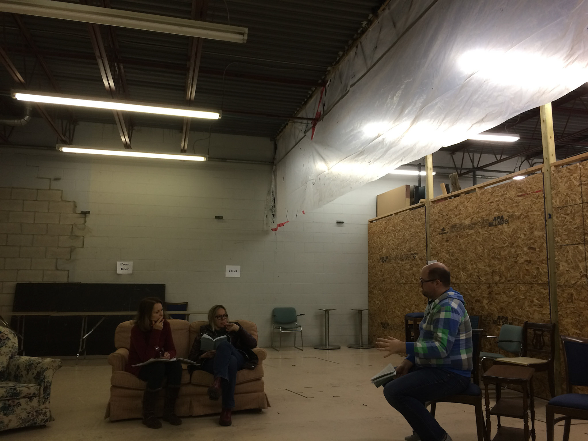 Rehearsals behind the scenes for "Vanya and Sonia and Masha and Spike" by Christopher Durang