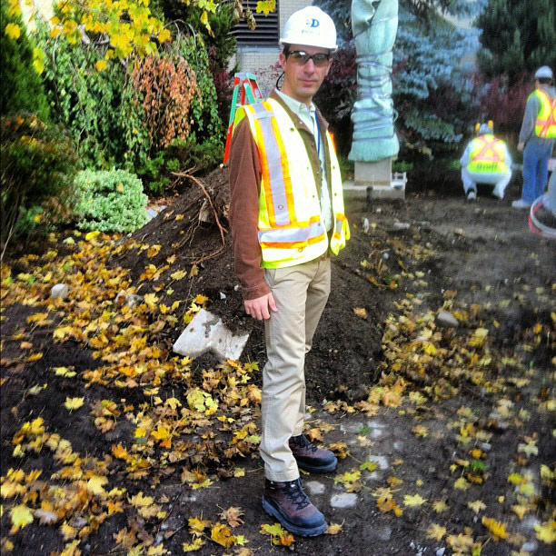 Just a normal day at work... And I now have hard hat hair the rest of the day