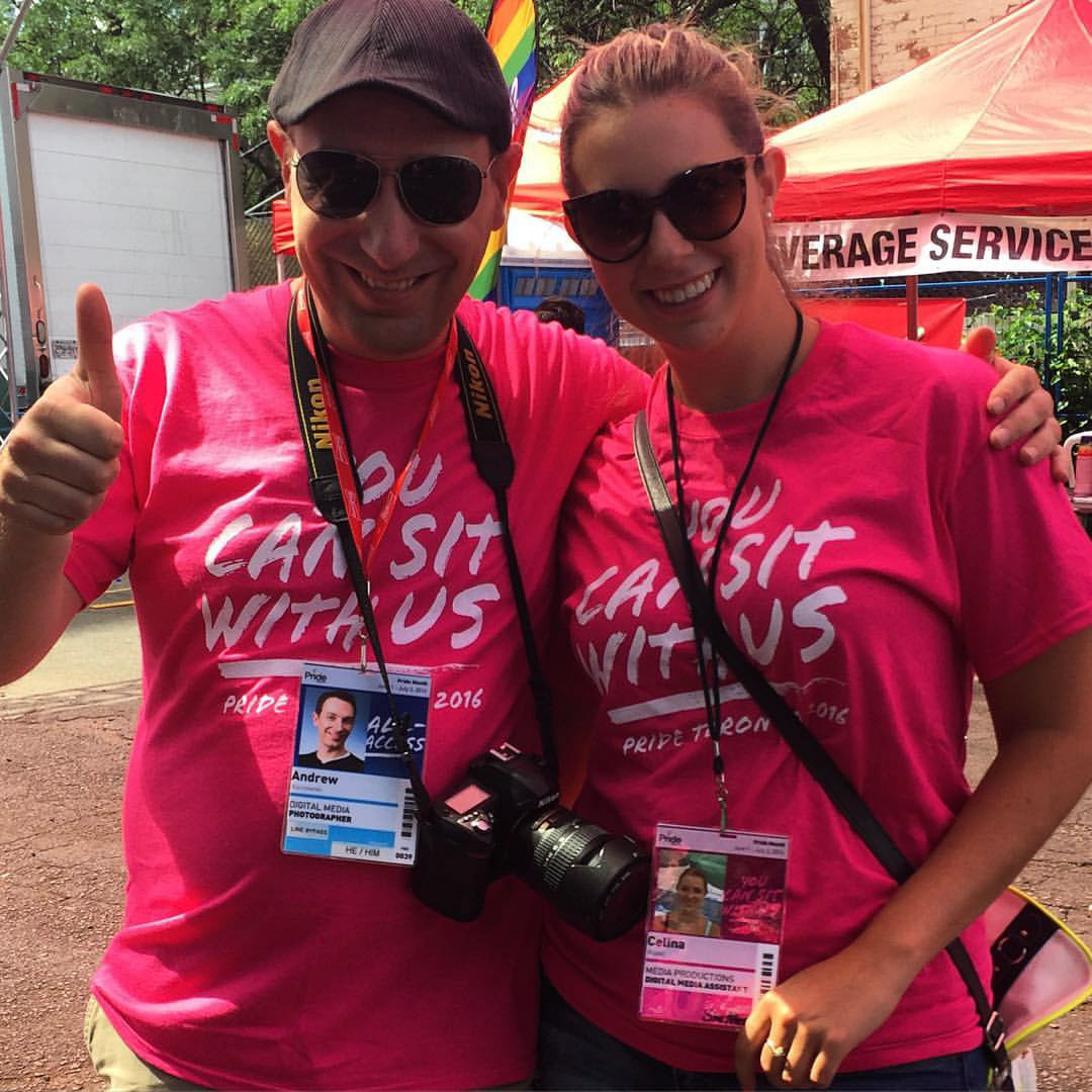 What are the odds that my photo volunteer partner is a University of Guelph-Humber (Official) media student! I am a proud GH alumnus #PrideTO