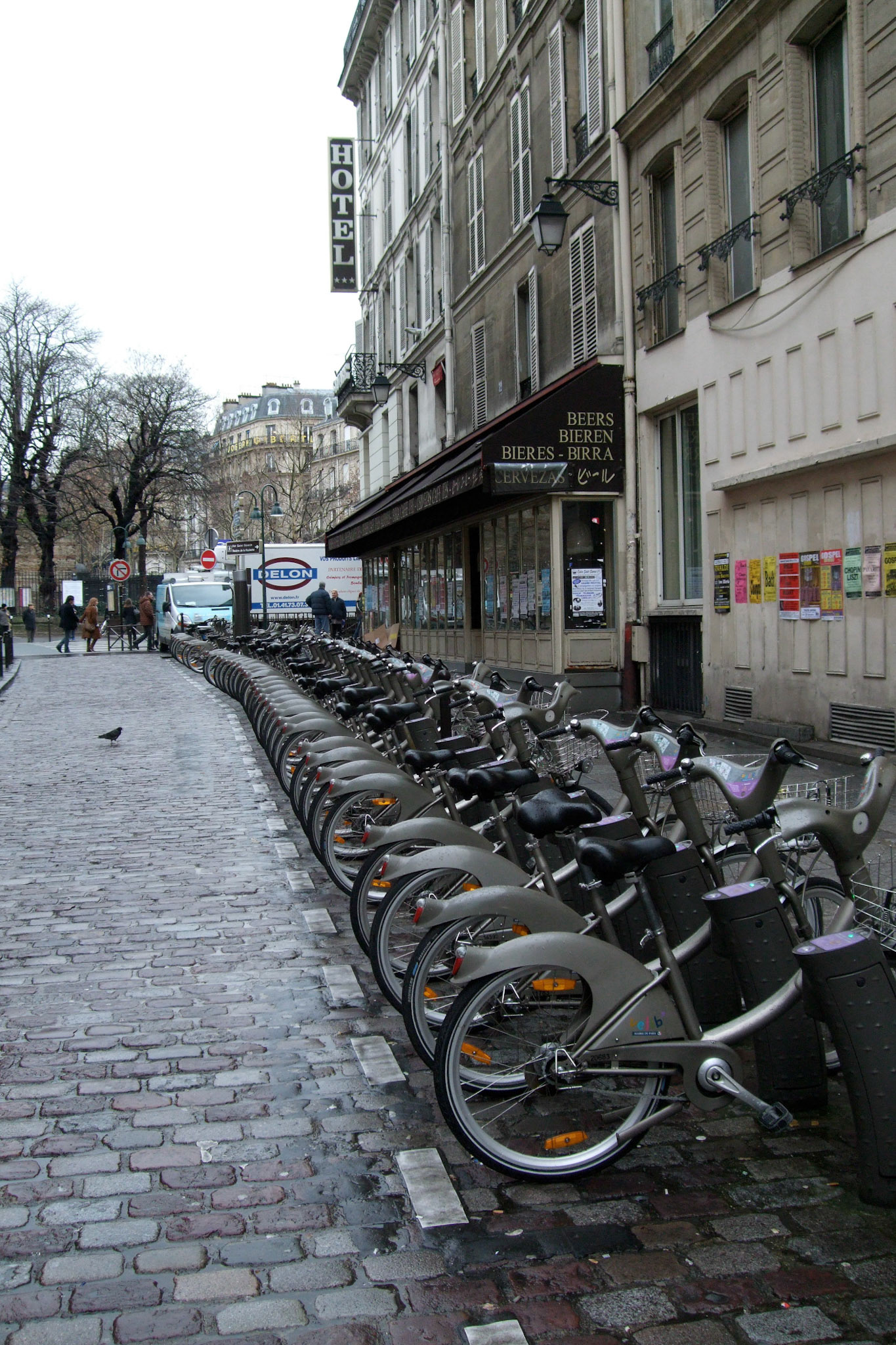 Paris has just installed bike rental stations all over the city. Cool!