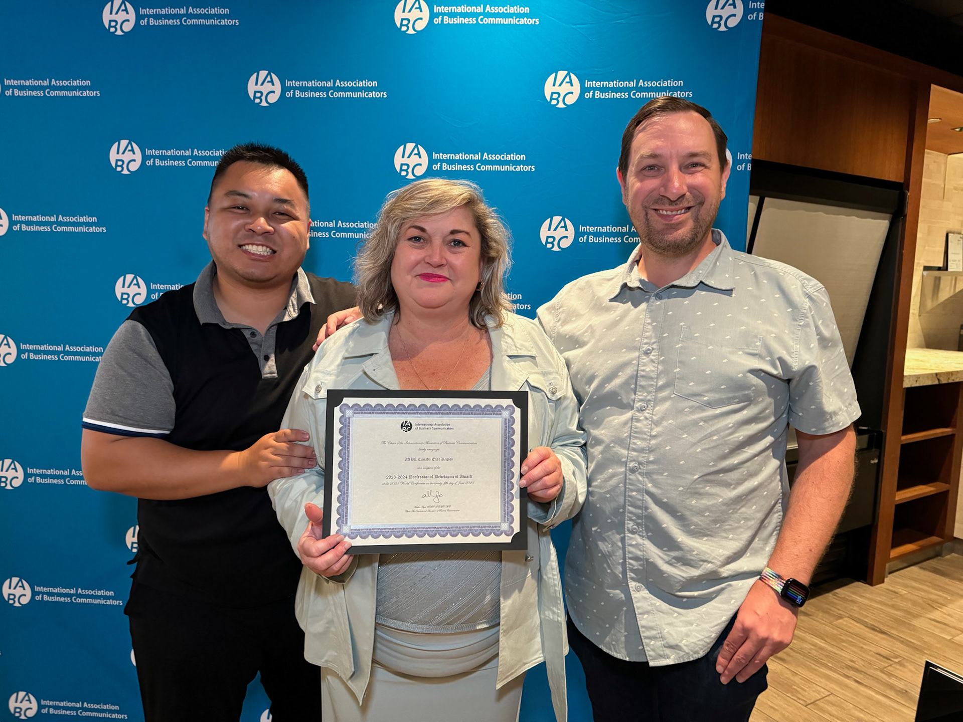 Delighted that my fellow leaders and I on the IABC Canada East Region board were recognized for our professional development achievements this year!