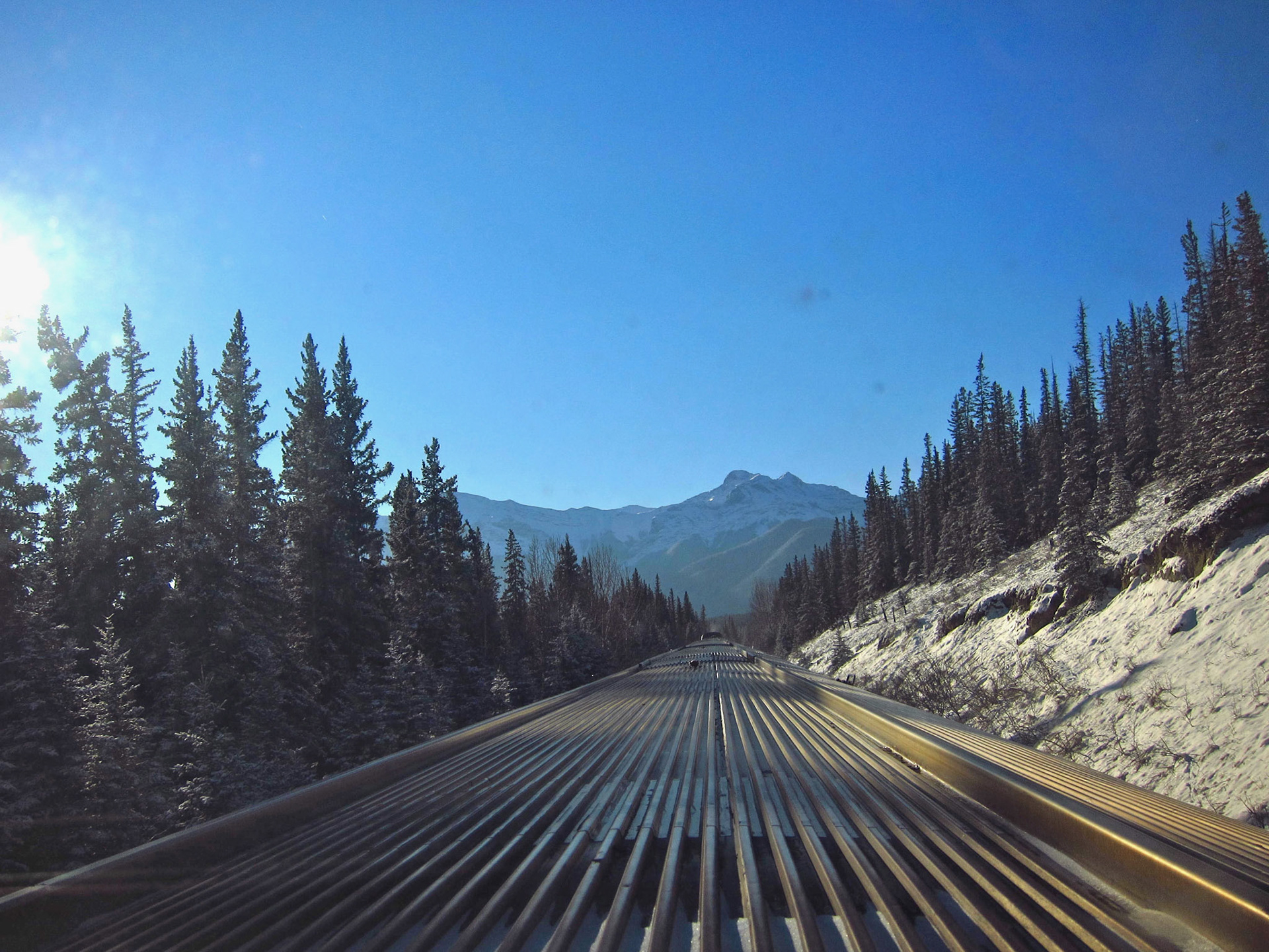 The journey on The Canadian continues: excitement builds as we enter the Rockies in Alberta