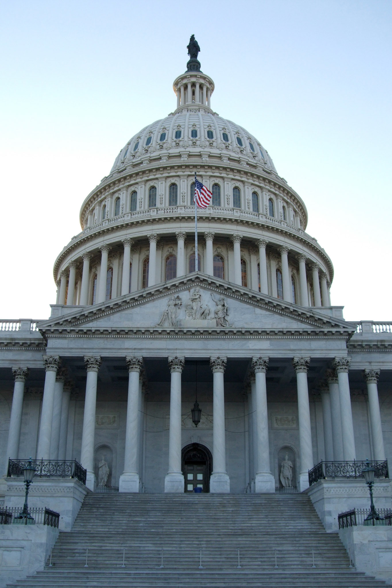 Steps up to the entrance of the Capitol Building