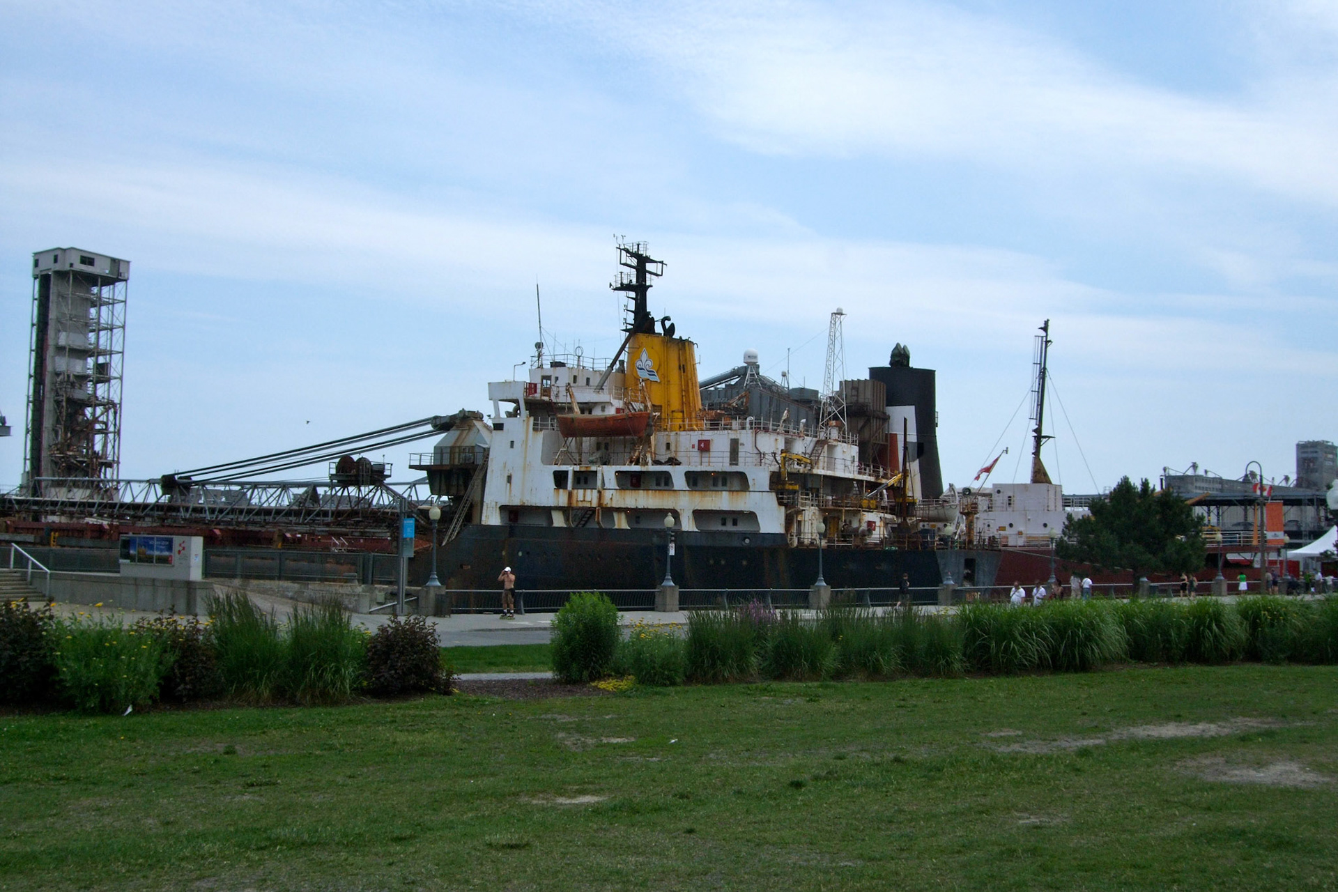 Still a few ships using the Old Port of Montreal - now redeveloped into a nice urban park area