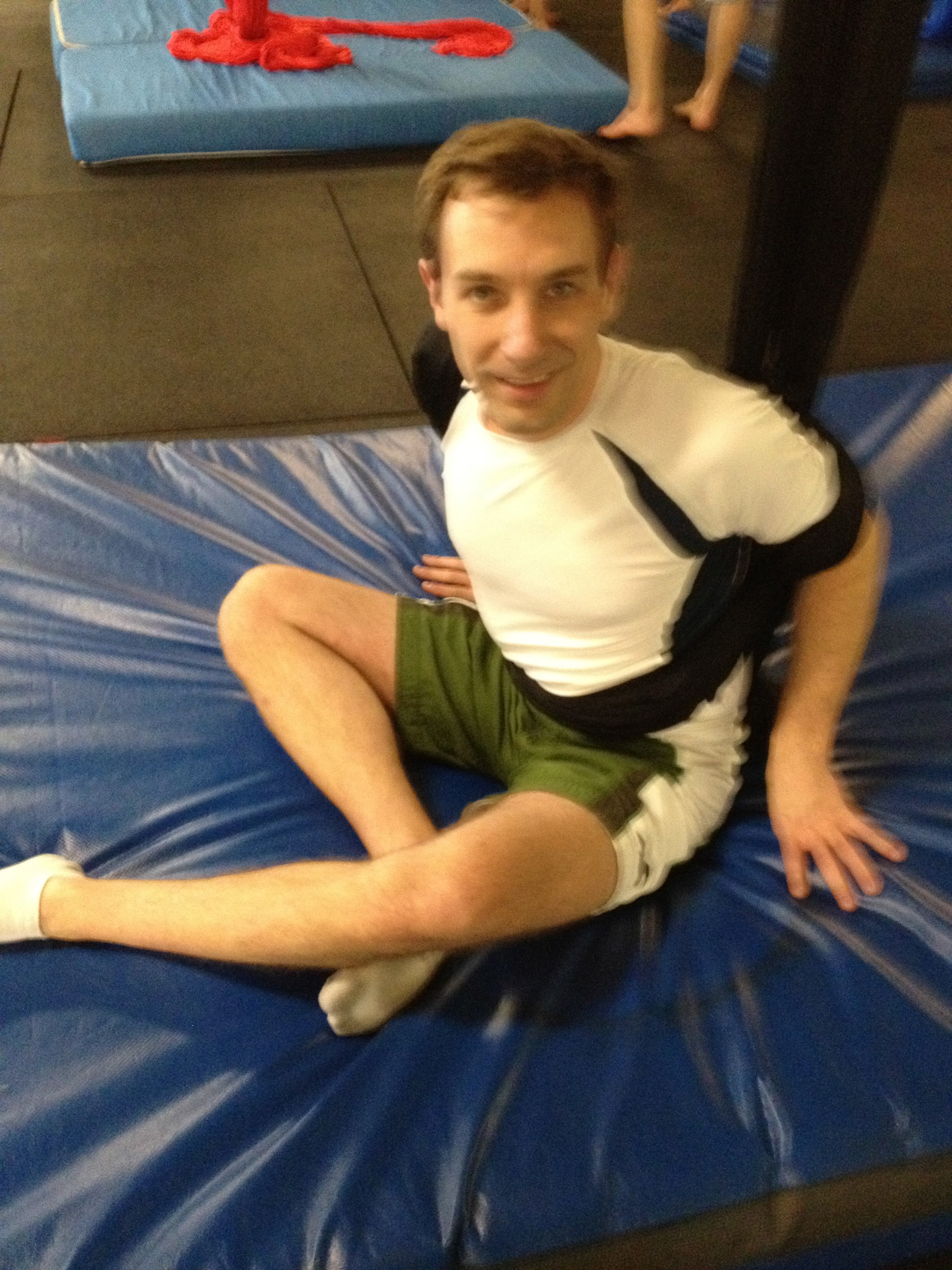 It was a wicked workout - and not every move turned out perfectly for us beginners