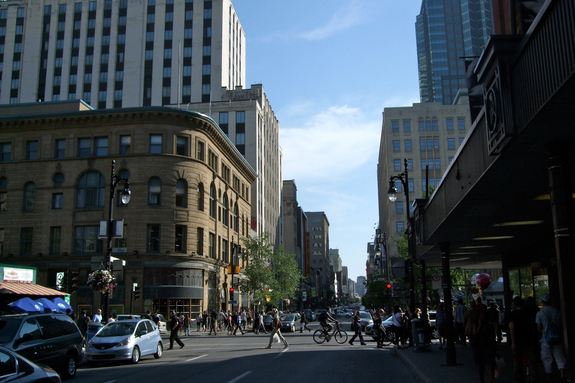 Montreal's main shopping street: Rue Ste-Catherine