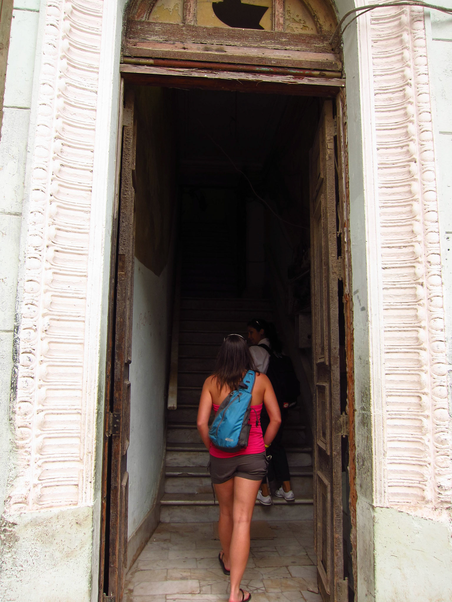 Our tour guide led us to lunch at a family's apartment in Havana - truly authentic food!