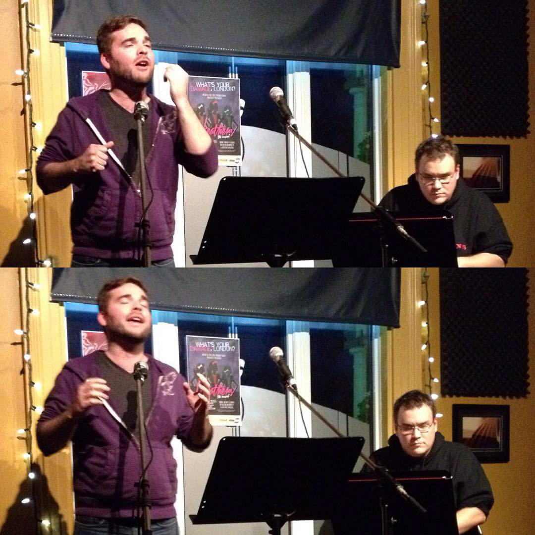 Look at @jordan_102's expressive singing passion at @mtplondon Halloween Piano Karaoke