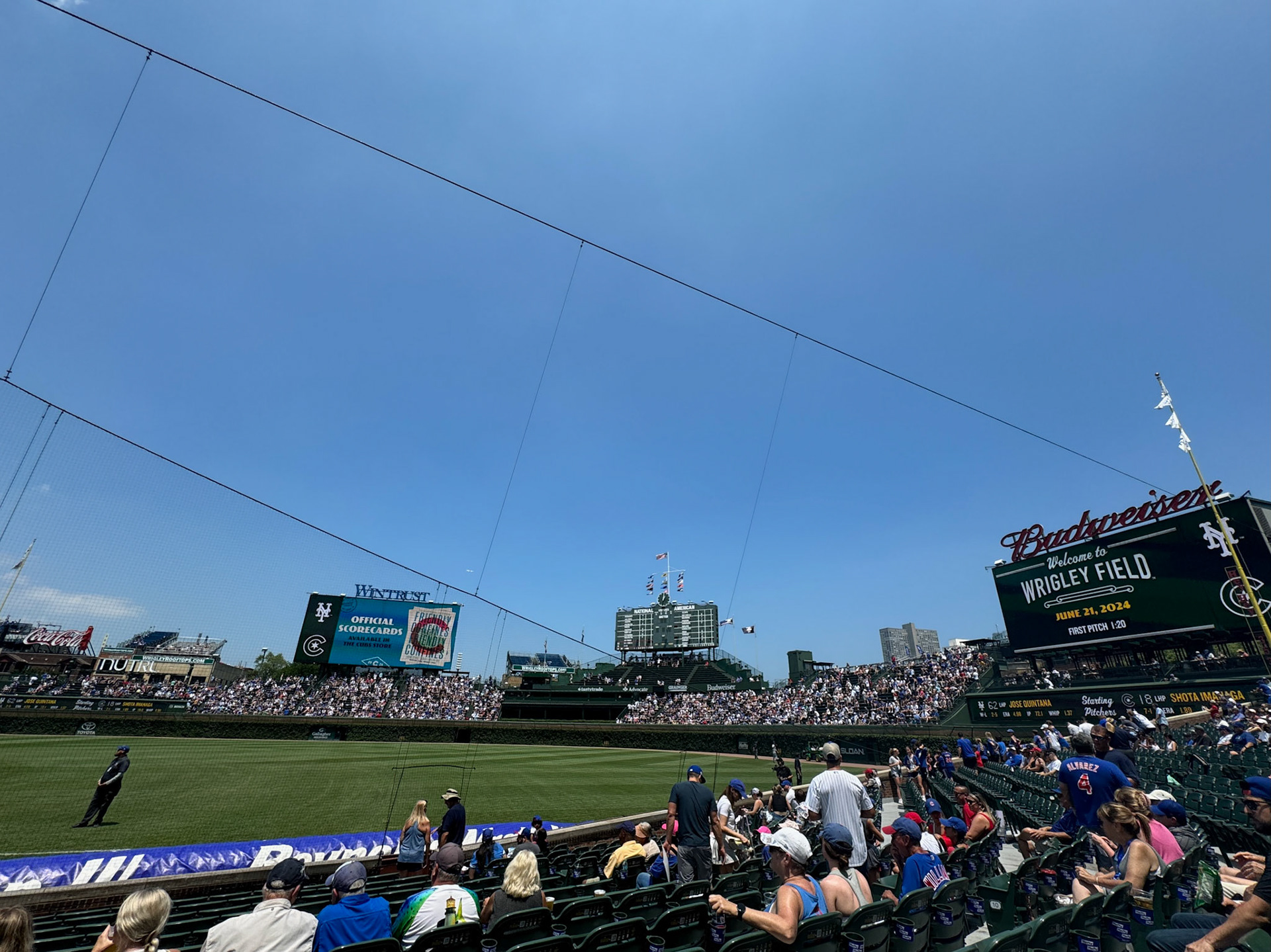 Wrigley Field is in impeccable shape for being more than 100 years old