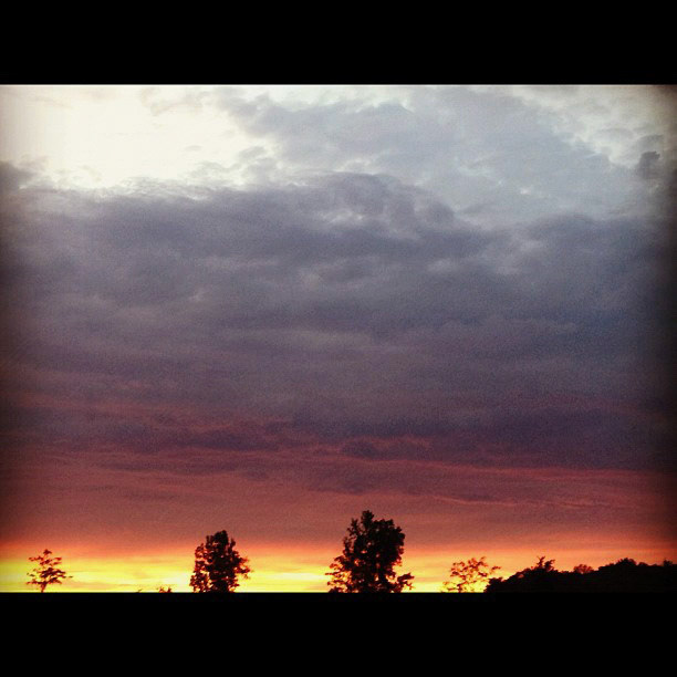 Sunsets are more spectacular after a storm has cleared