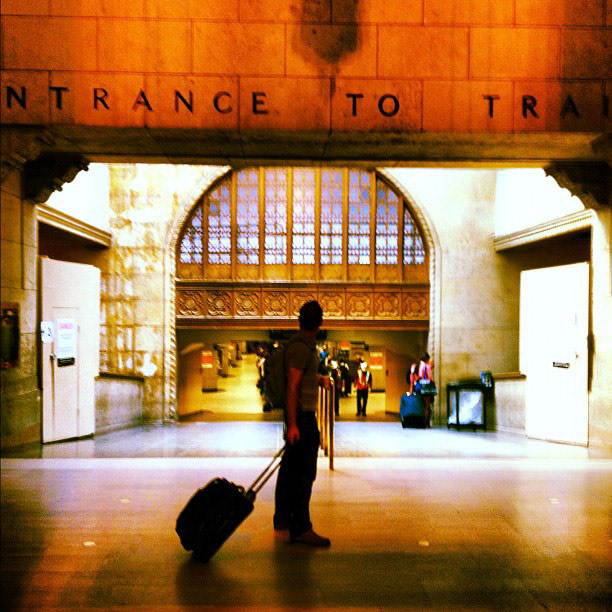 "Entrance to Trains" - all aboard to Montreal and Quebec City for a week! @Via_Rail