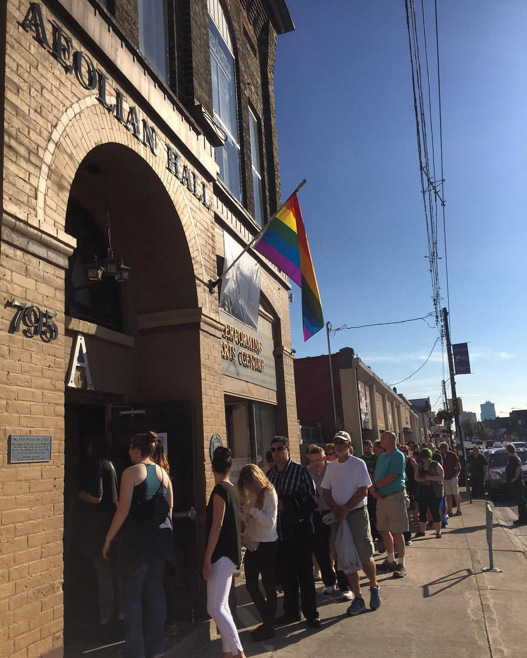 I wish we didn't need to have a vigil for #orlando; but it melts my heart to see so much of #ldnont coming together to support our community against #lgbt hatred.